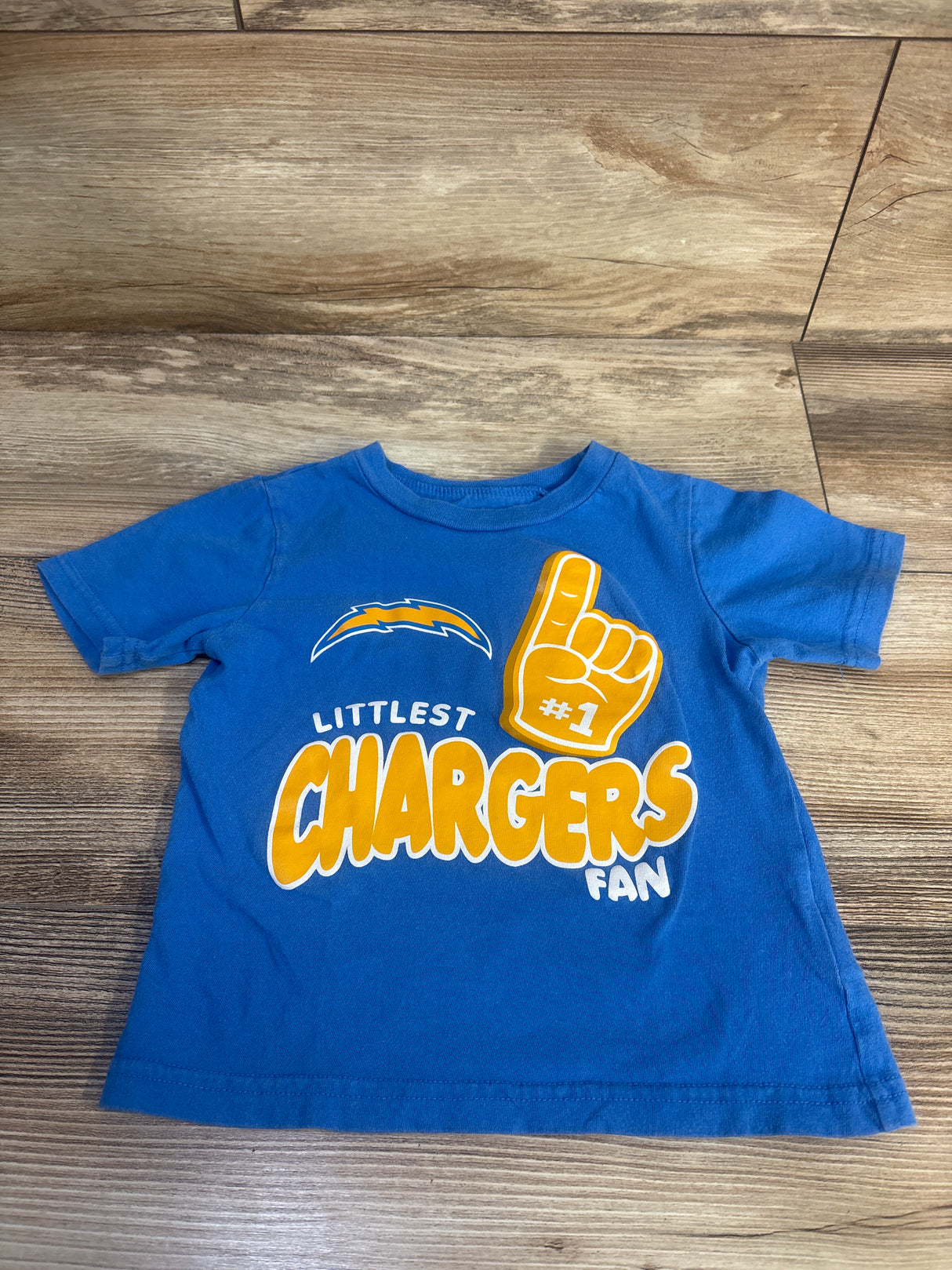 NFL Littlest Chargers Fan Shirt Blue sz 2T