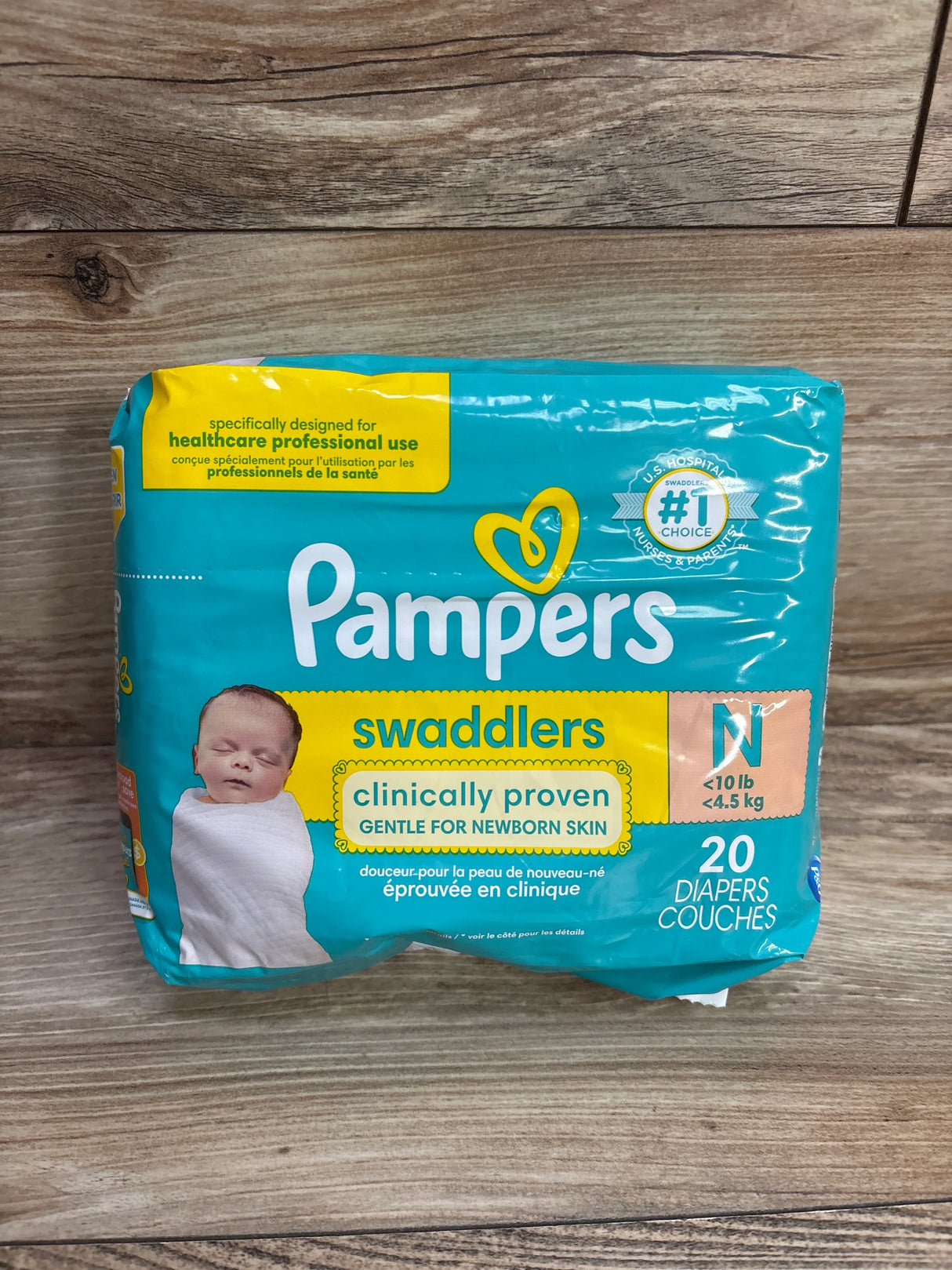 NEW Pampers Swaddlers Diapers 20Ct, sz Newborn