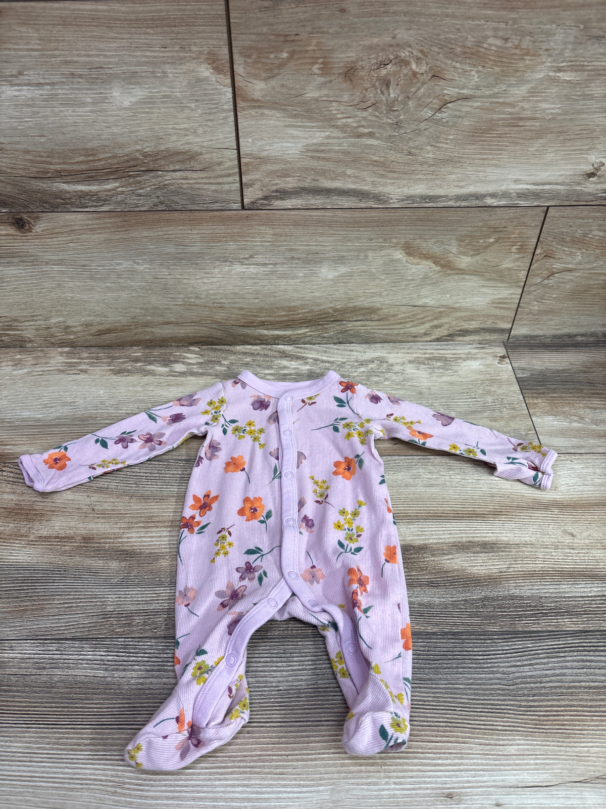 Carter's Ribbed Snap Sleeper Lilac sz Newborn