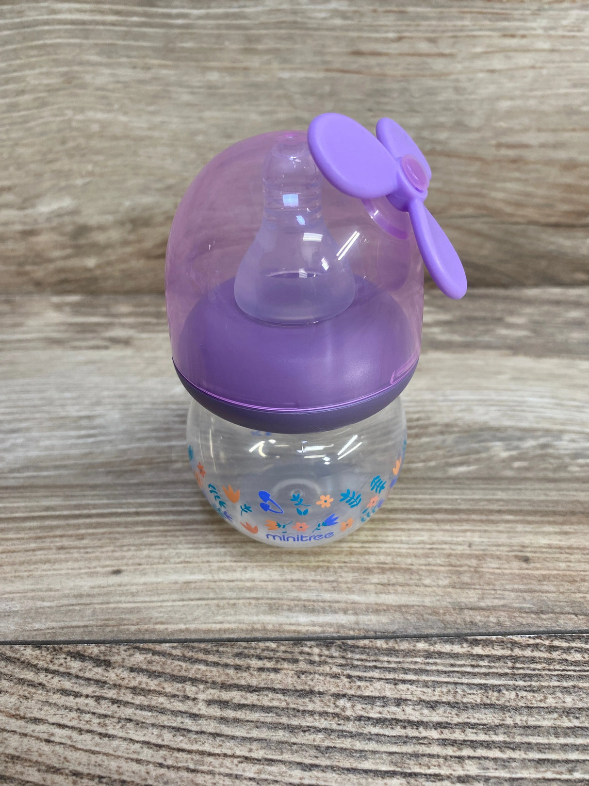 MINITree 2oz 0+Months Purple Baby Bottle + Extra Nipples - Me n Mommy To Be