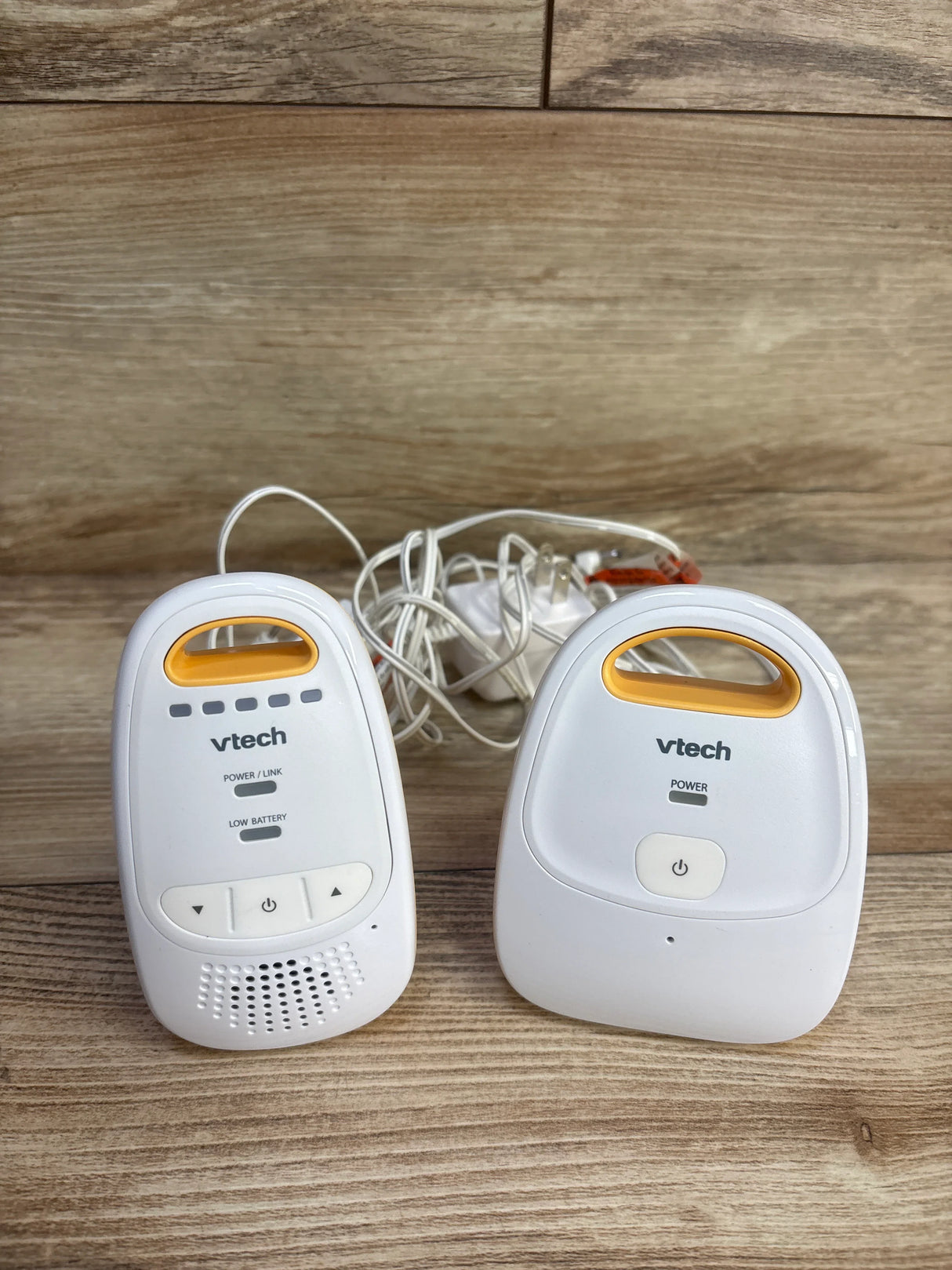 VTech DM111 Digital Audio Baby Monitor, White/Yellow