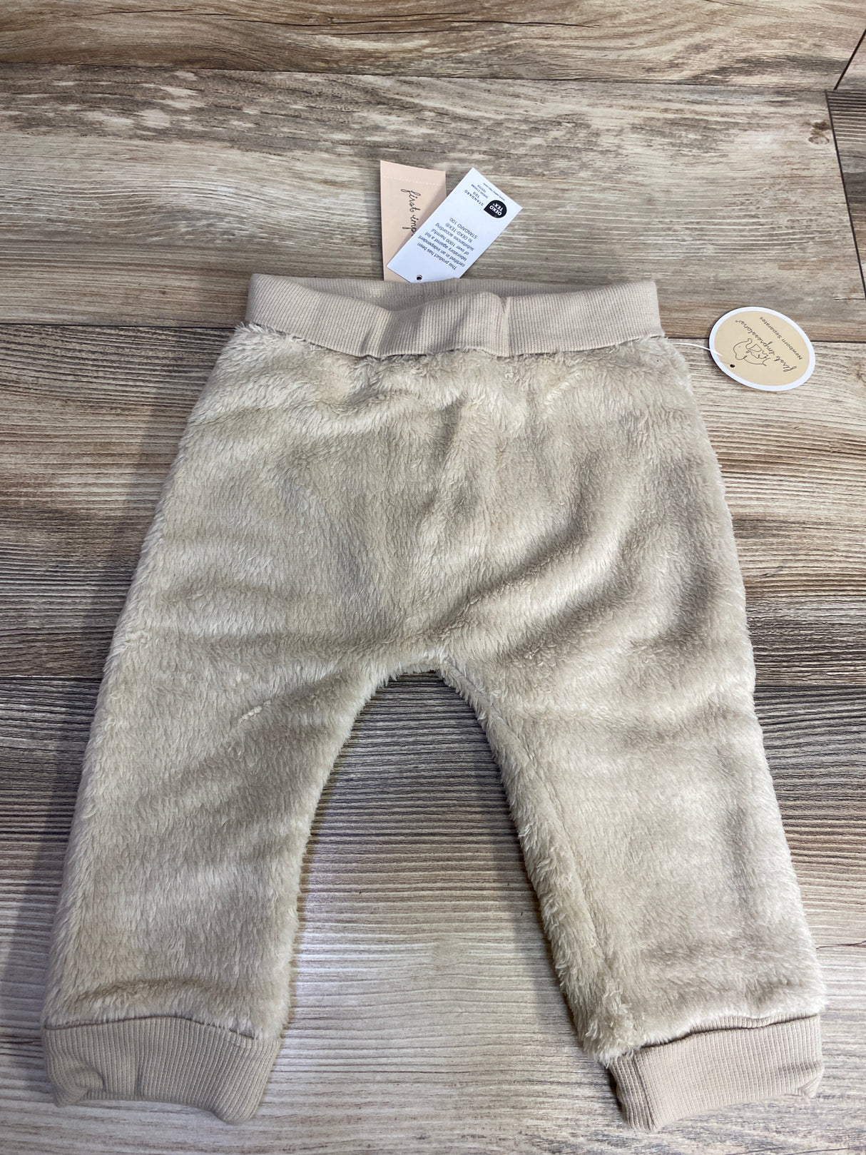 NEW First Impression Plush Pull On Pants Brown sz 6-9m