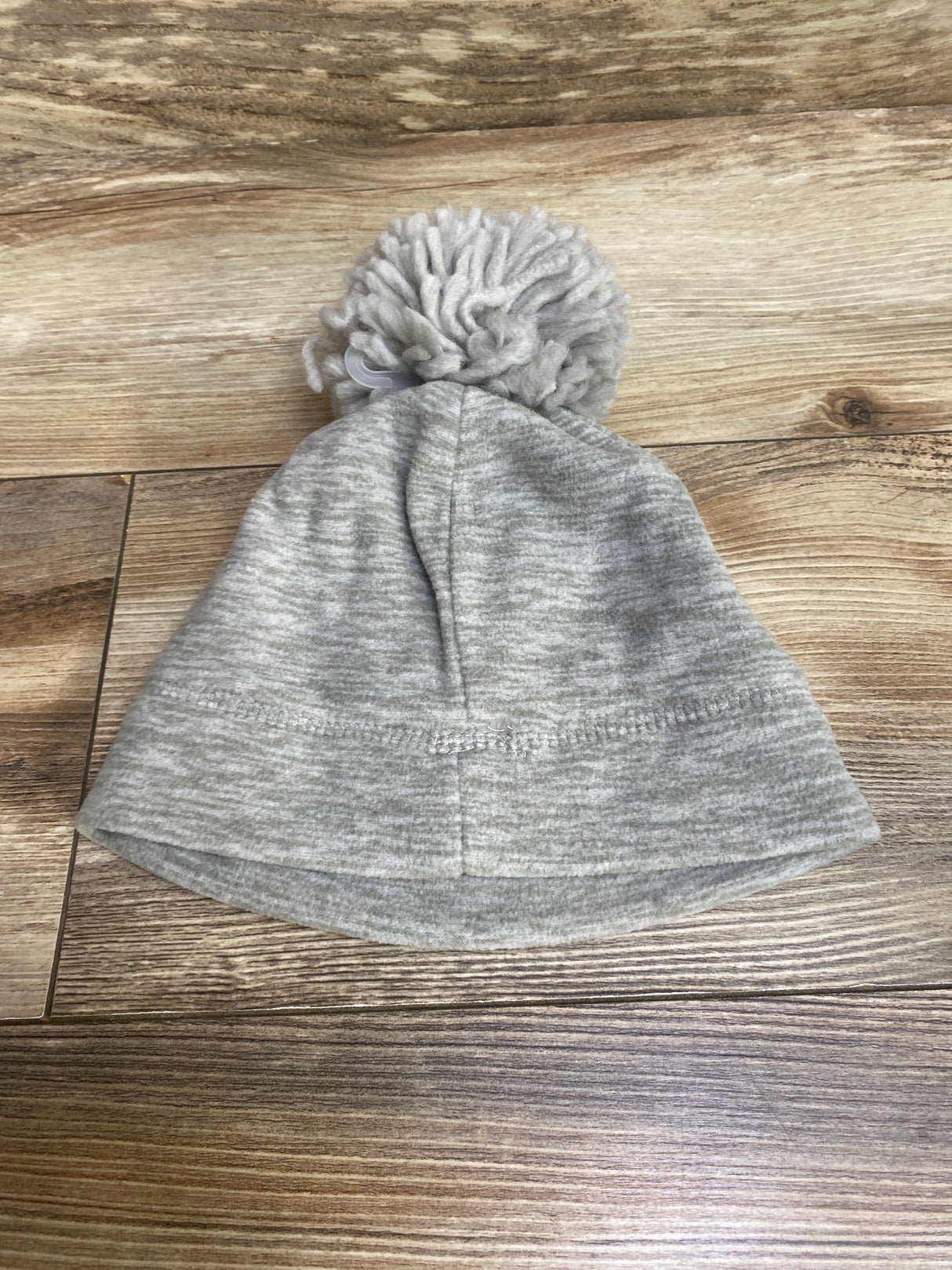NEW Cat & Jack Fleece Pom Pom Beanie Grey sz 12-24m