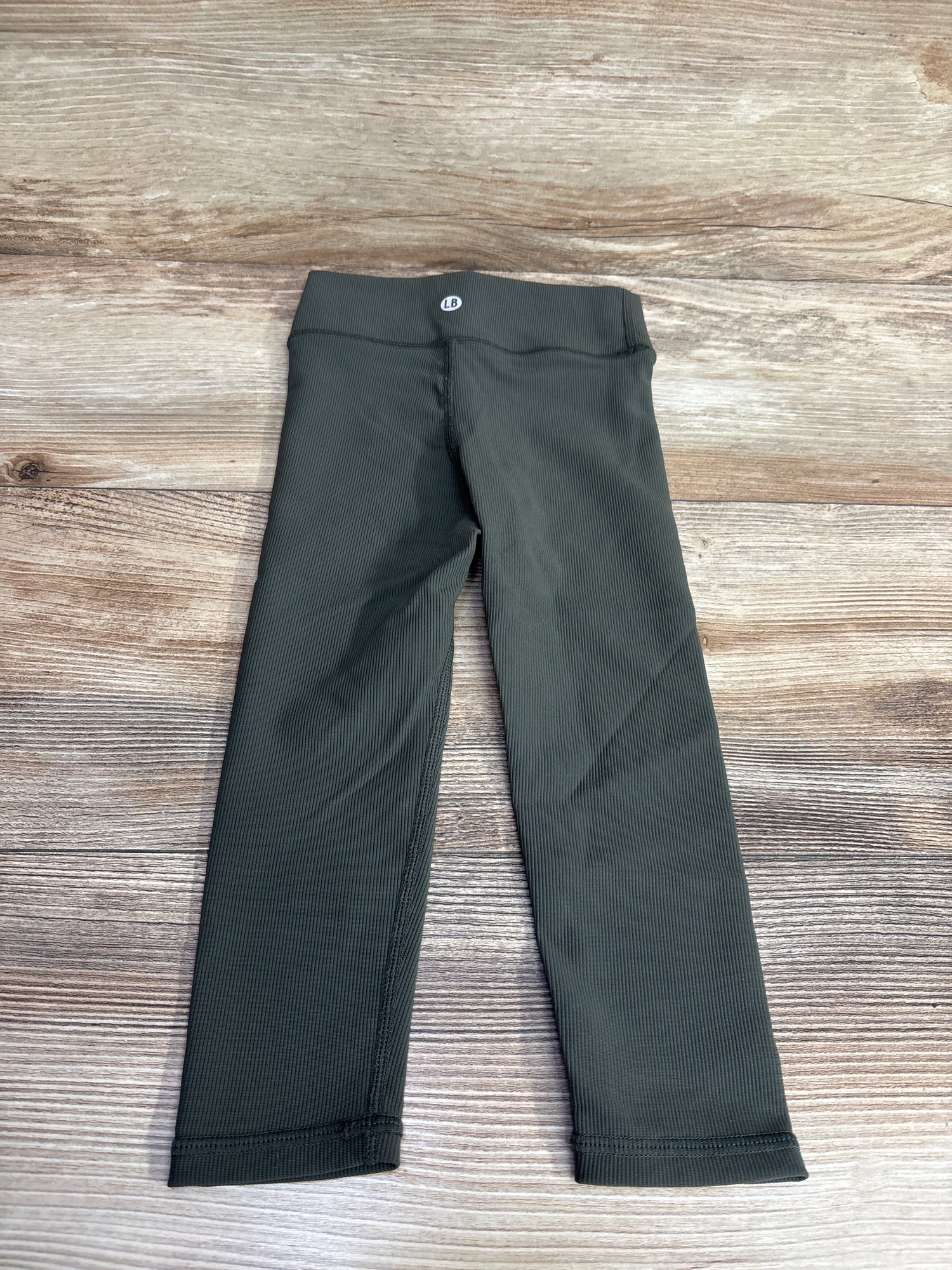 Little Bipsy Ribbed Leggings Green sz 18-24m