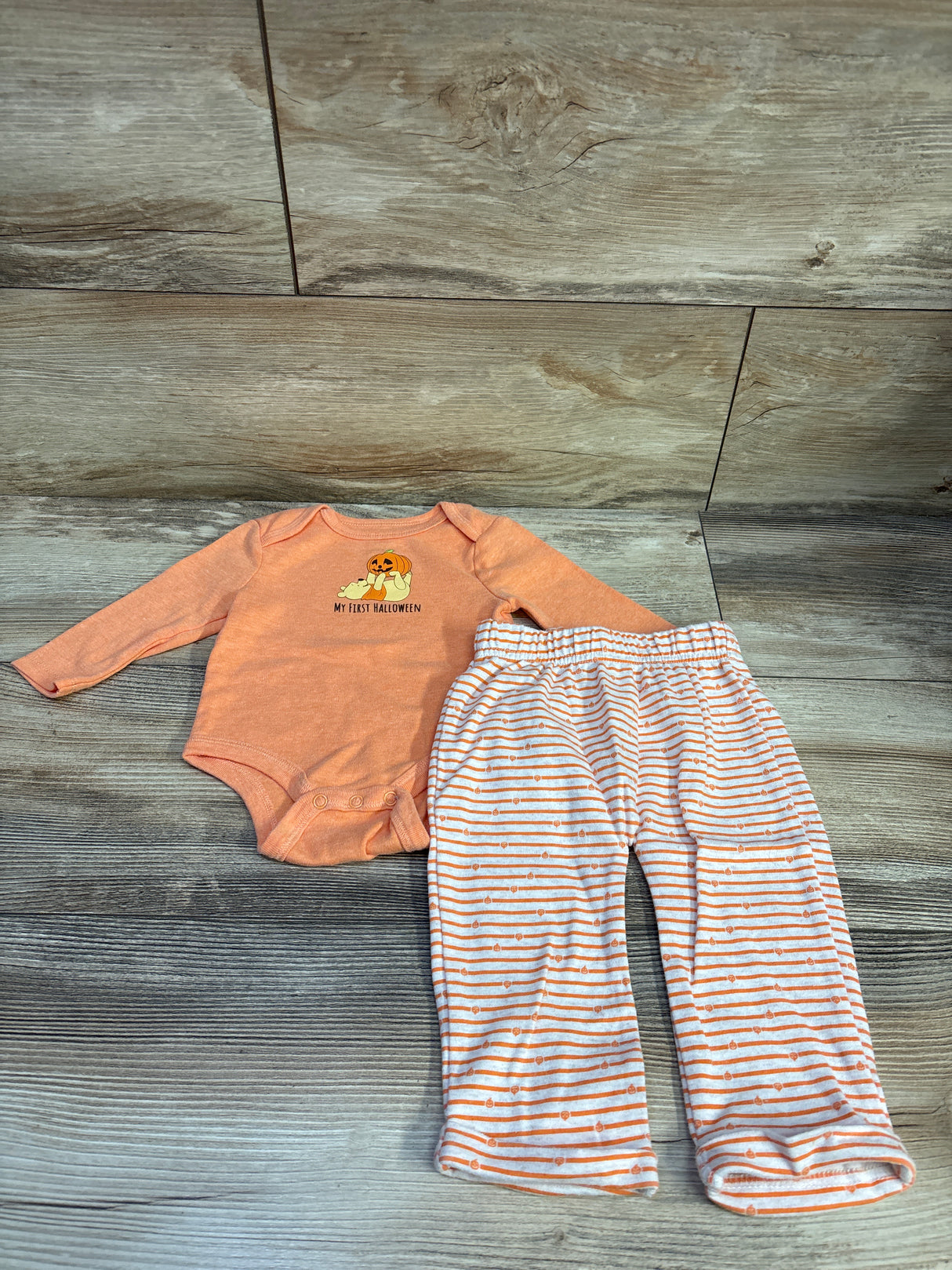 Disney Baby 2pc Winnie The Pooh My First Halloween Set Orange sz 3-6m
