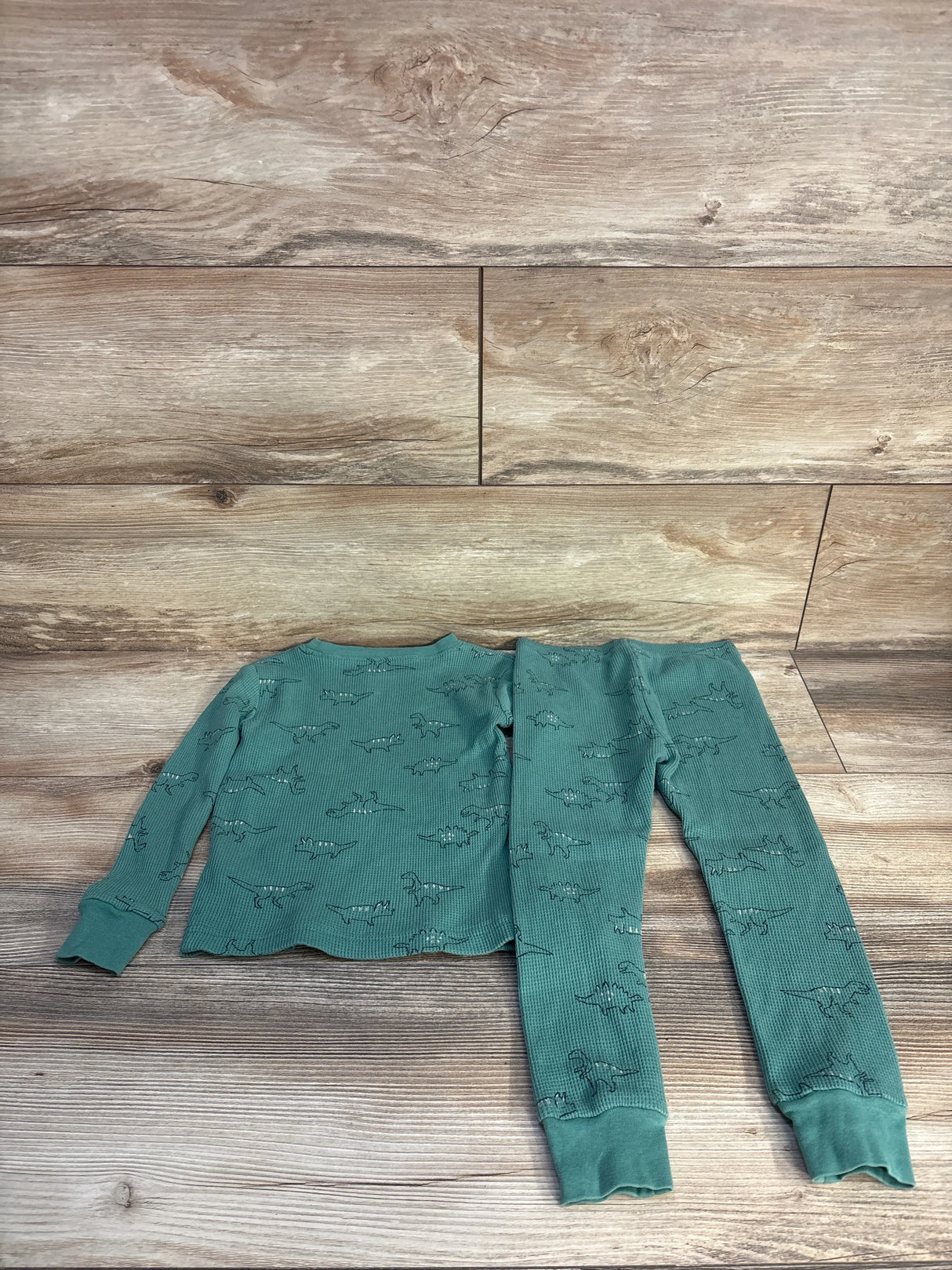 Carter's Waffle Knit 2pc Pajama Set Green sz 3T