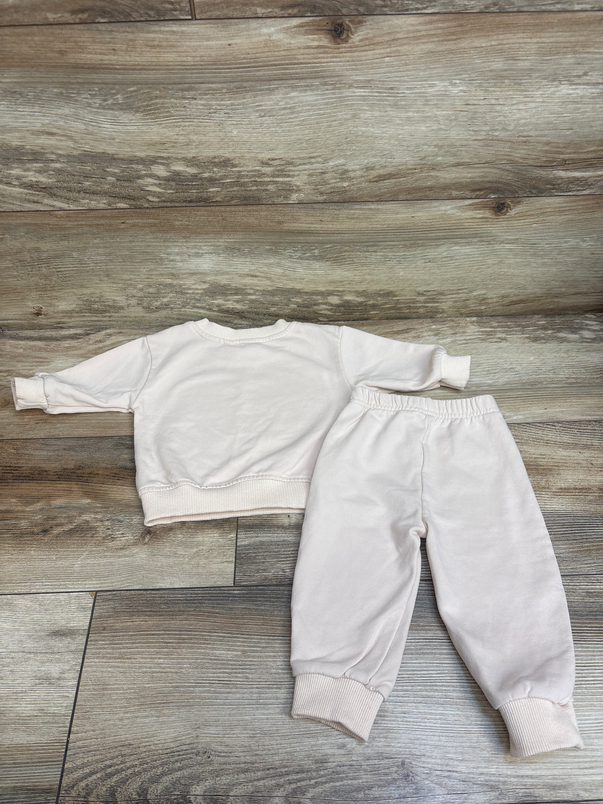 MiniOlie Mama's Coffee Date 2pc Sweatshirt Set Cream sz 3-6m