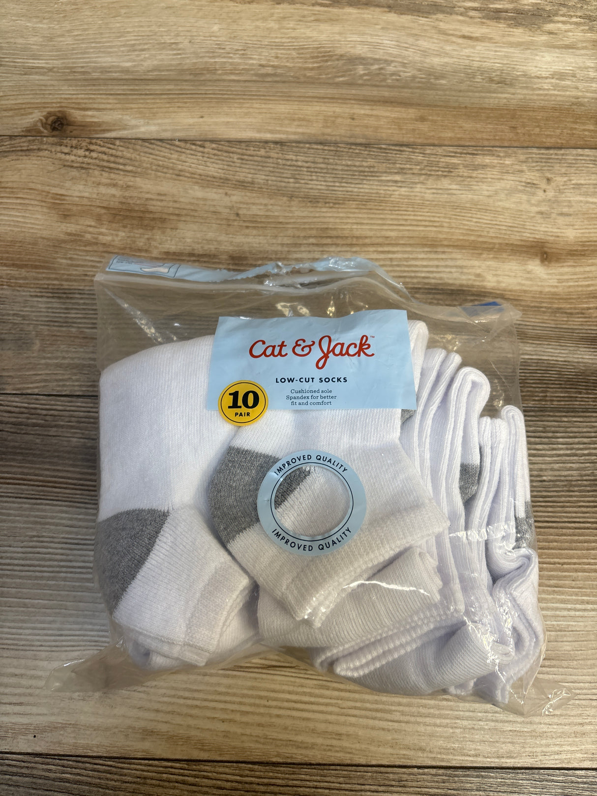 NEW Cat & Jack Low Cut Socks 10pk sz 3-10