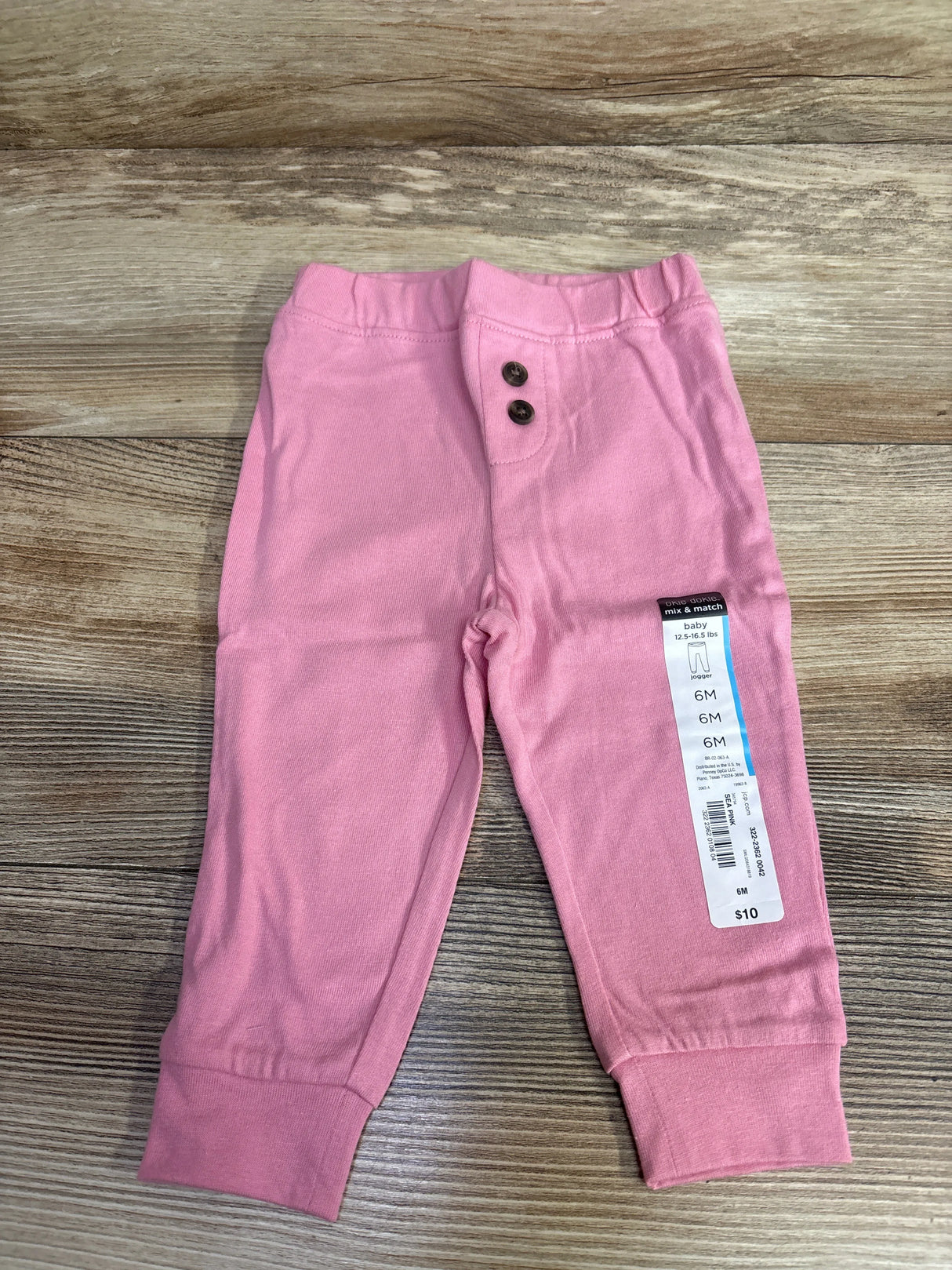 NEW Okie Dokie Joggers Sea Pink sz 6m