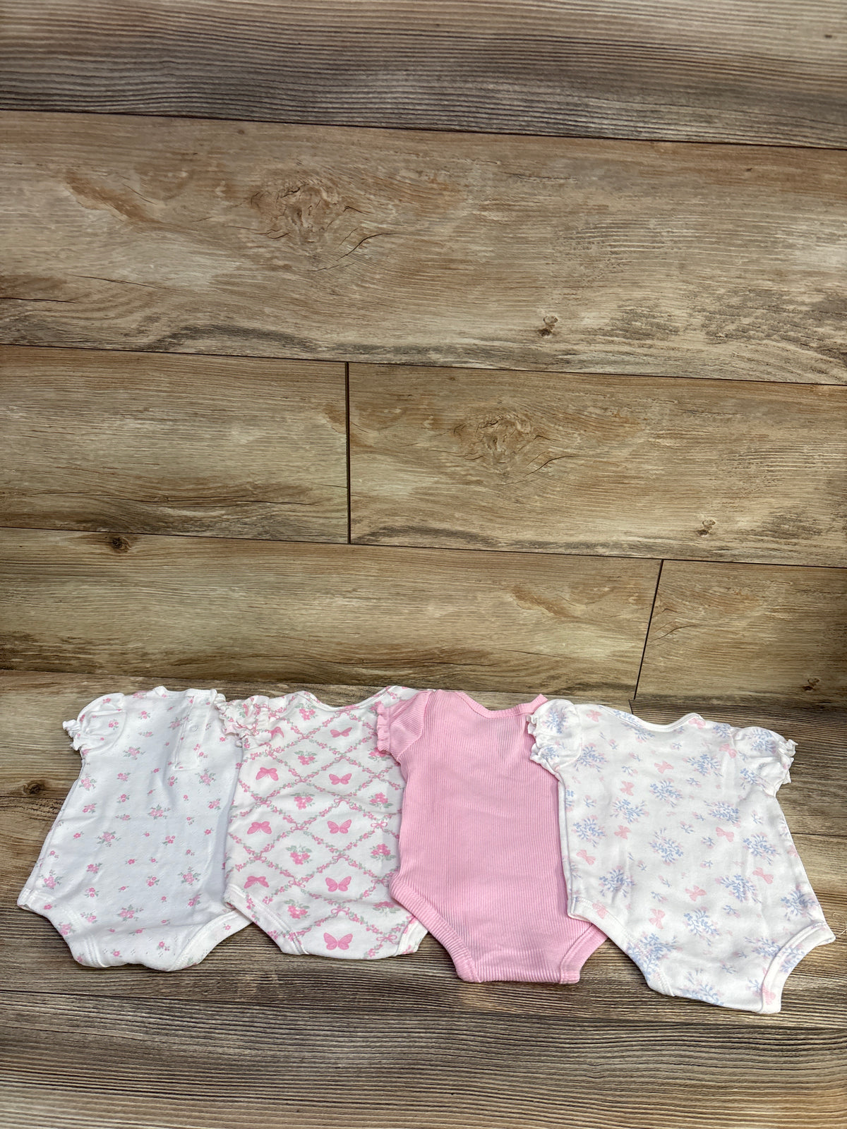 Nicole Miller 4pk Bodysuit Set White sz 3/6m