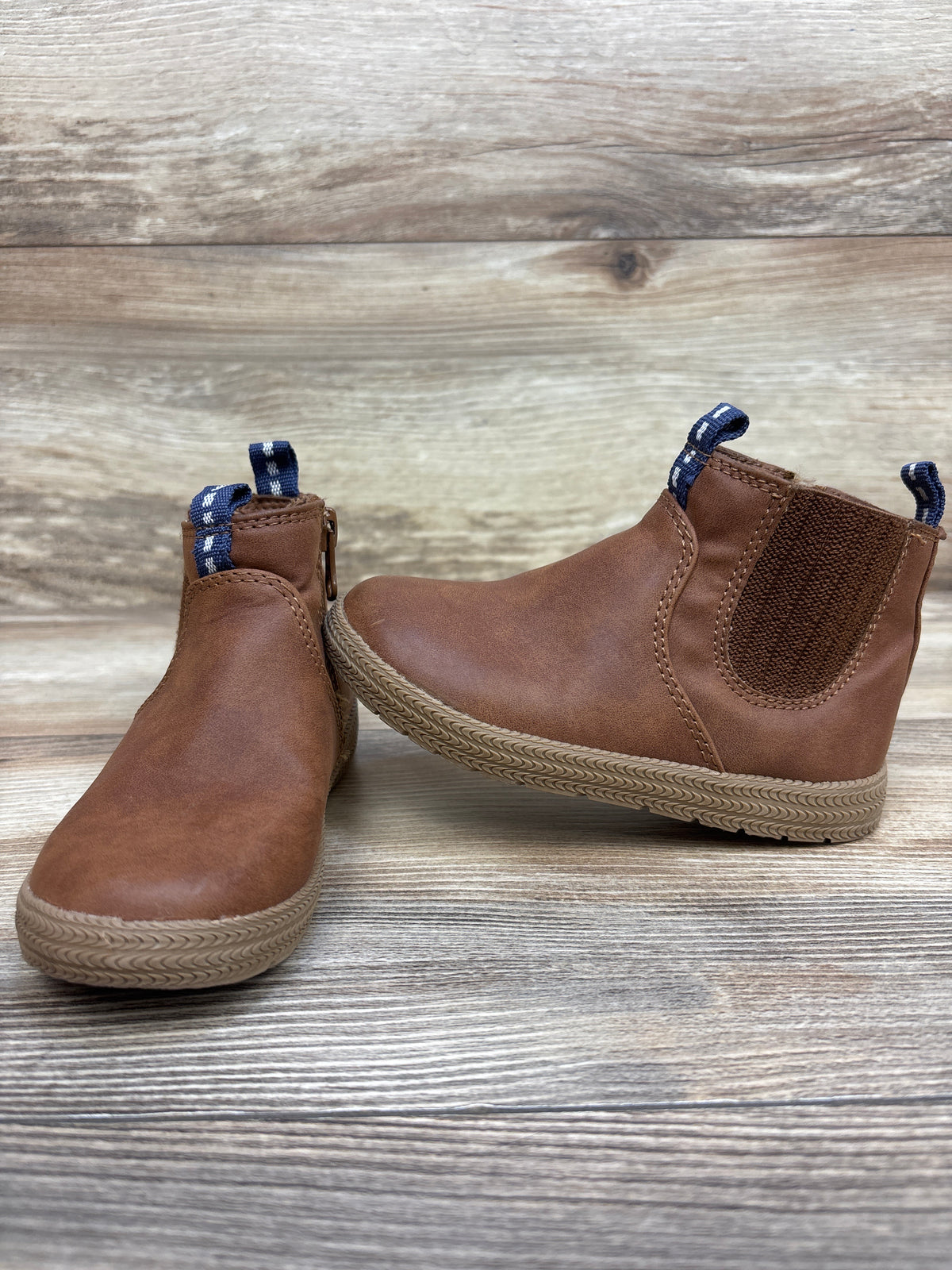 Cat & Jack Esteban Slip-On Boots Brown sz 8c
