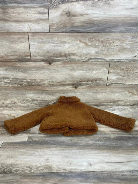 OshKosh Girl Soft Sherpa Brown Jacket sz 3T - Me n Mommy To Be