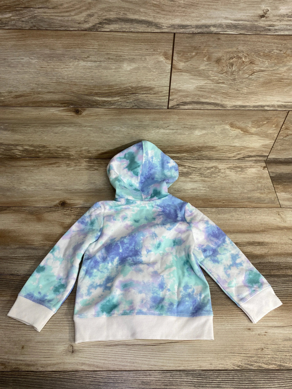 NEW Cat & Jack Tie-Dye Full Zip Hoodie White sz 2T