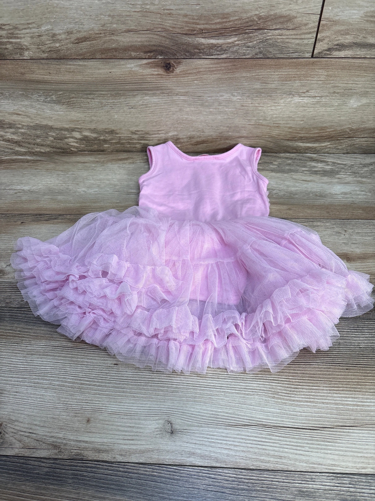 Popatu Floral Tulle Bodysuit Dress Pink sz 24m - Me n Mommy To Be