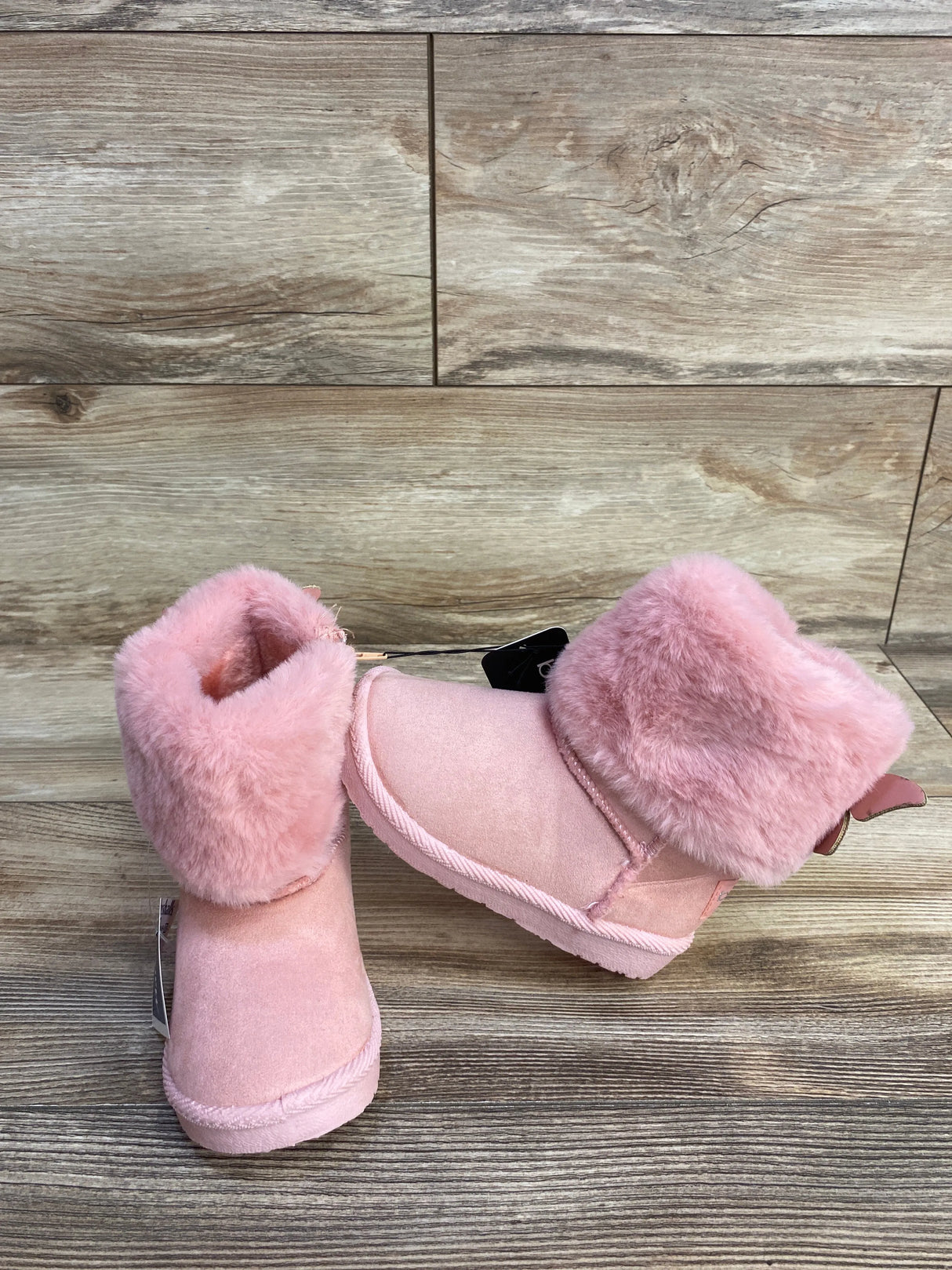 NEW bebe Faux Fur Winter Boots, Pink sz 8c
