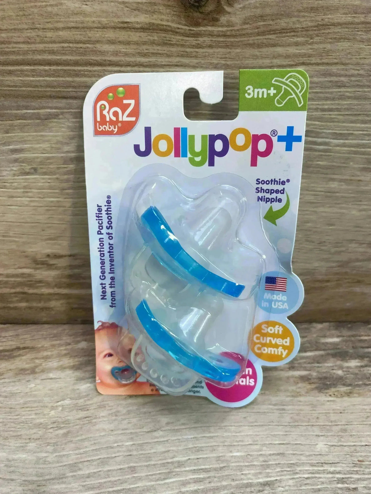 NEW Raz Baby JollyPop Pacifiers 2Pk sz 3m+ - Me n Mommy To Be