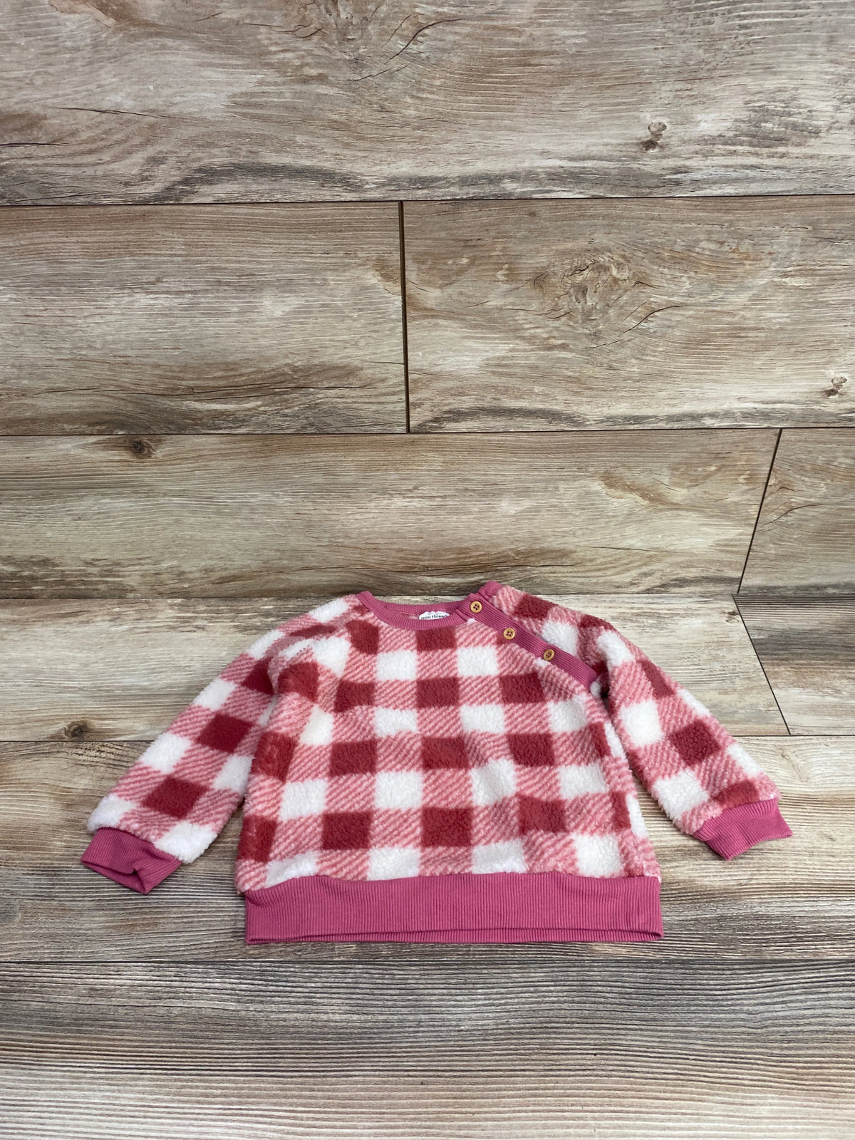 Mini Threads Sherpa Sweatshirt Pink sz 18m