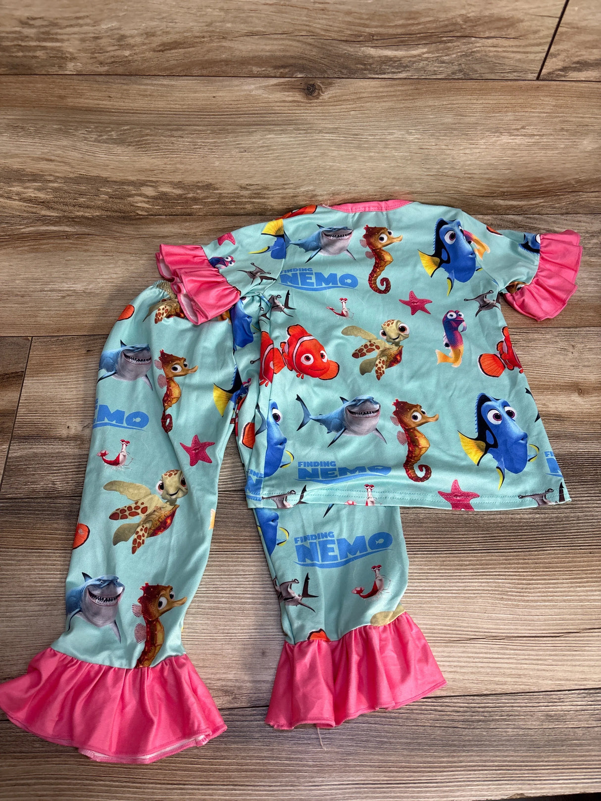 Sunflower Babies Boutique Finding Nemo Tunic & Leggings 2pc Set Blue sz 2T