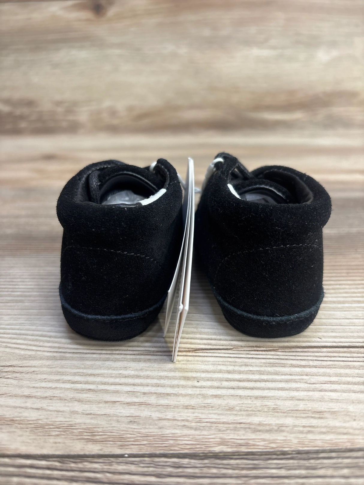 NEW Janie & Jack Velvet Crib Shoes, Black sz 3-6m