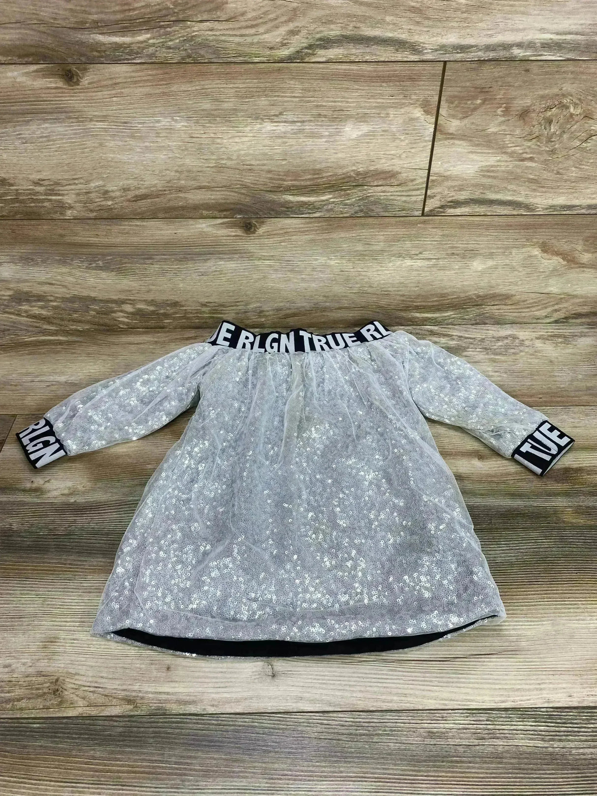True Religion Sequin Dress Silver sz 2T - Me n Mommy To Be