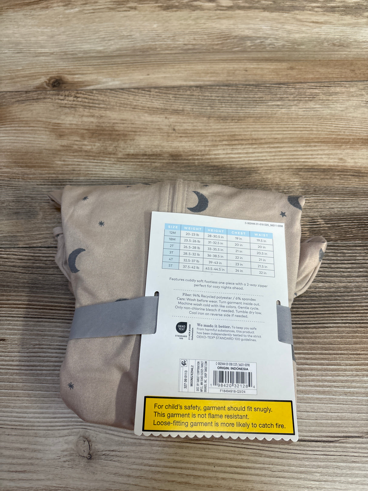 NEW Cloud Island Moon Sleeper Tan sz 4T