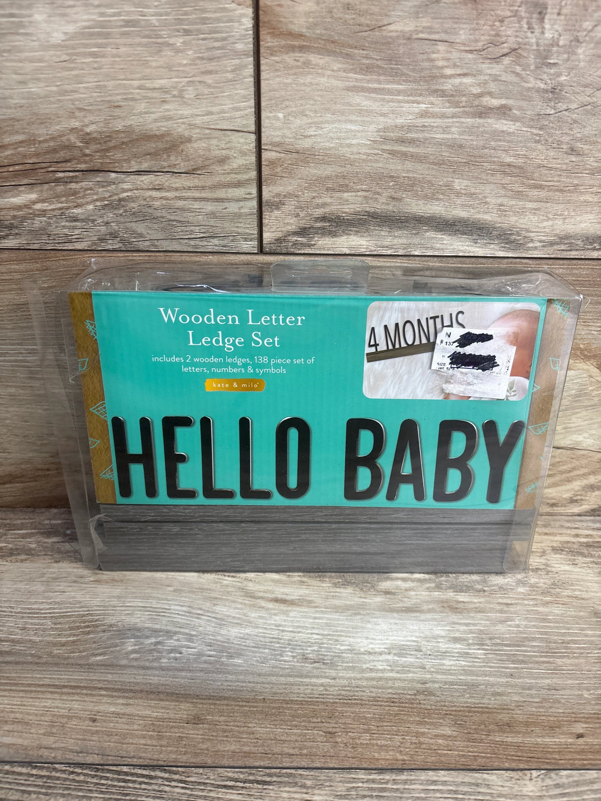 NEW kate & milo Wooden Letter Ledge Set