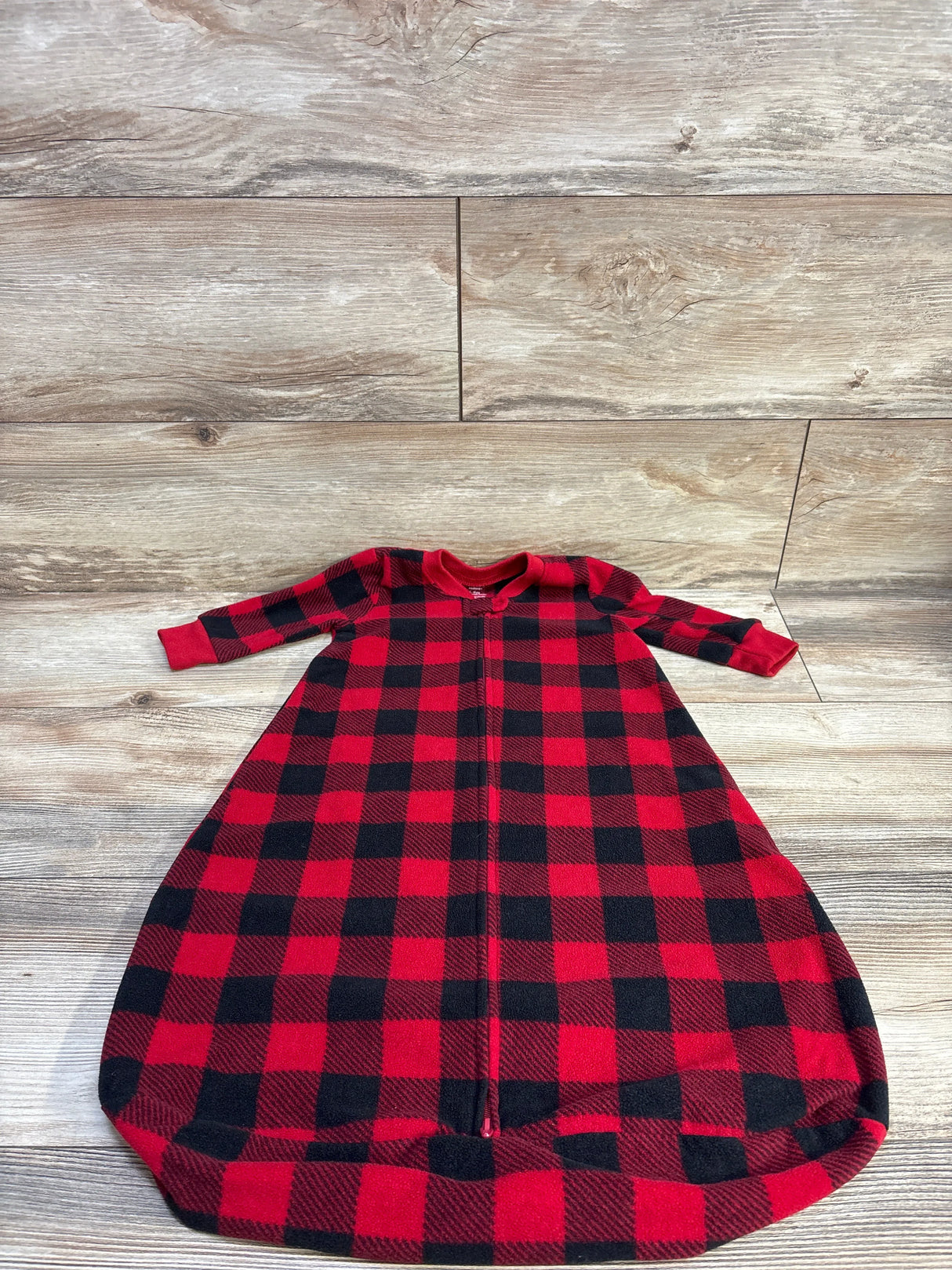 Carter's Plaid Blanket Sleep Sack Red sz 6-9m