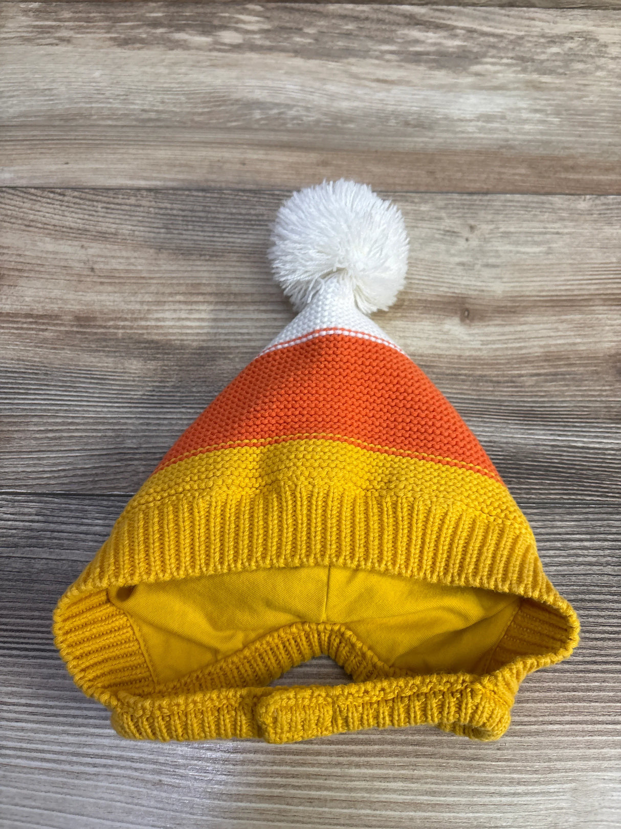 Cat & Jack Knitted Candy Corn Bonnet One Size