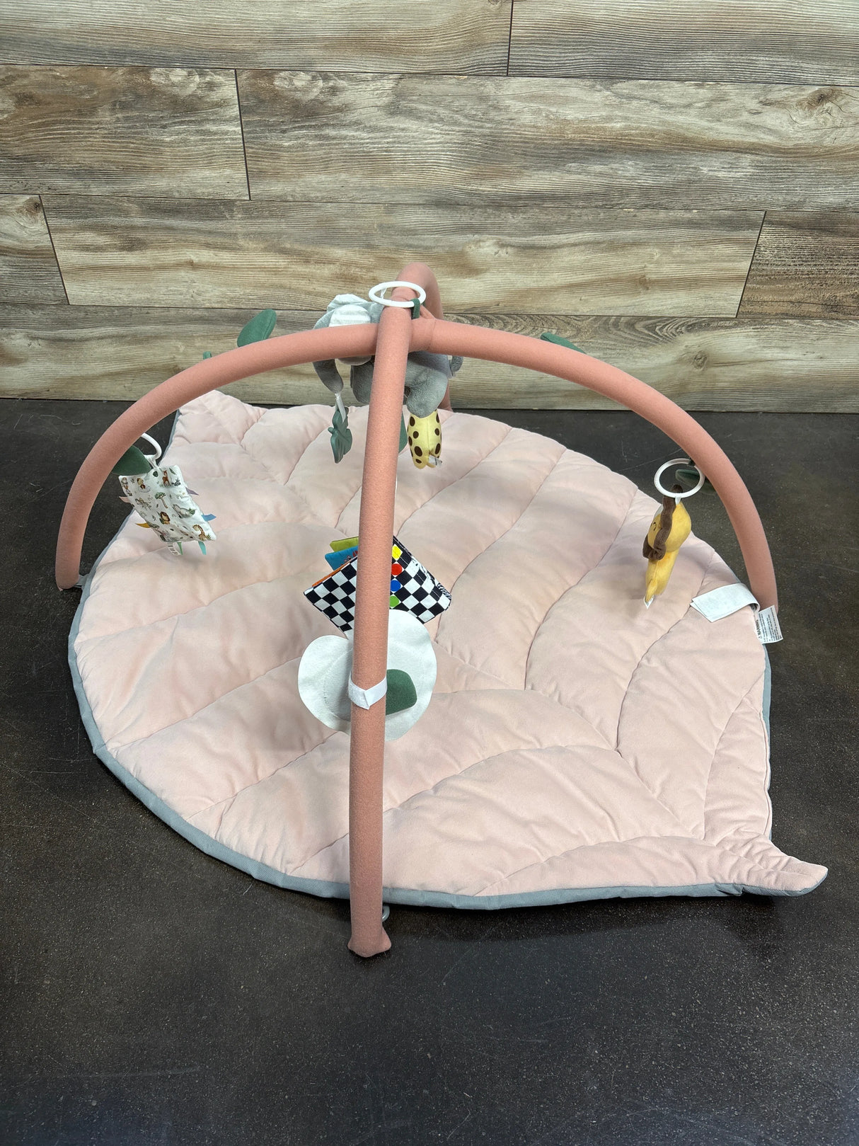 Blissful Diary Play Gym Activity Mat Pink Leaf