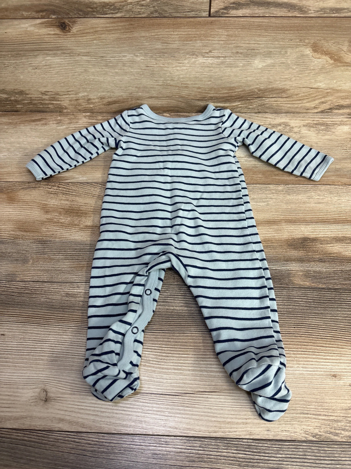 Carter's Striped Lion Sleeper Blue sz 9m