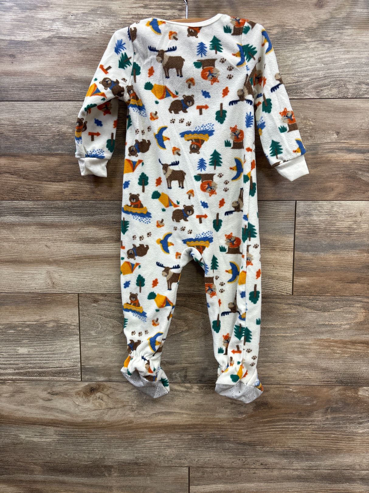 Kids Headquarters Animal Print Blanket Sleeper Ivory sz 18m