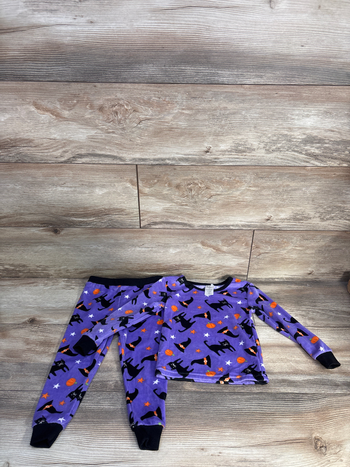 Modern Kids 2pc Halloween Pajama Set Purple sz 2T