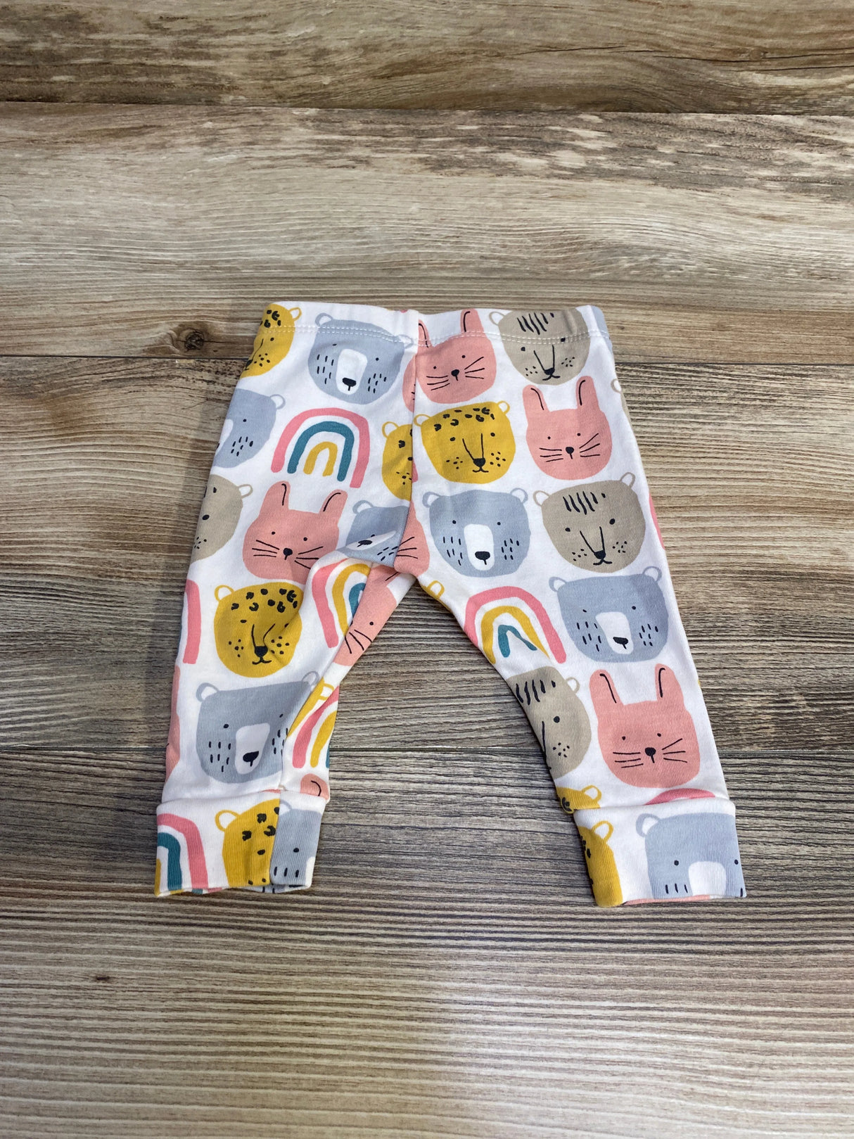 TEA Animal Print Pants White sz 0-3m - Me n Mommy To Be