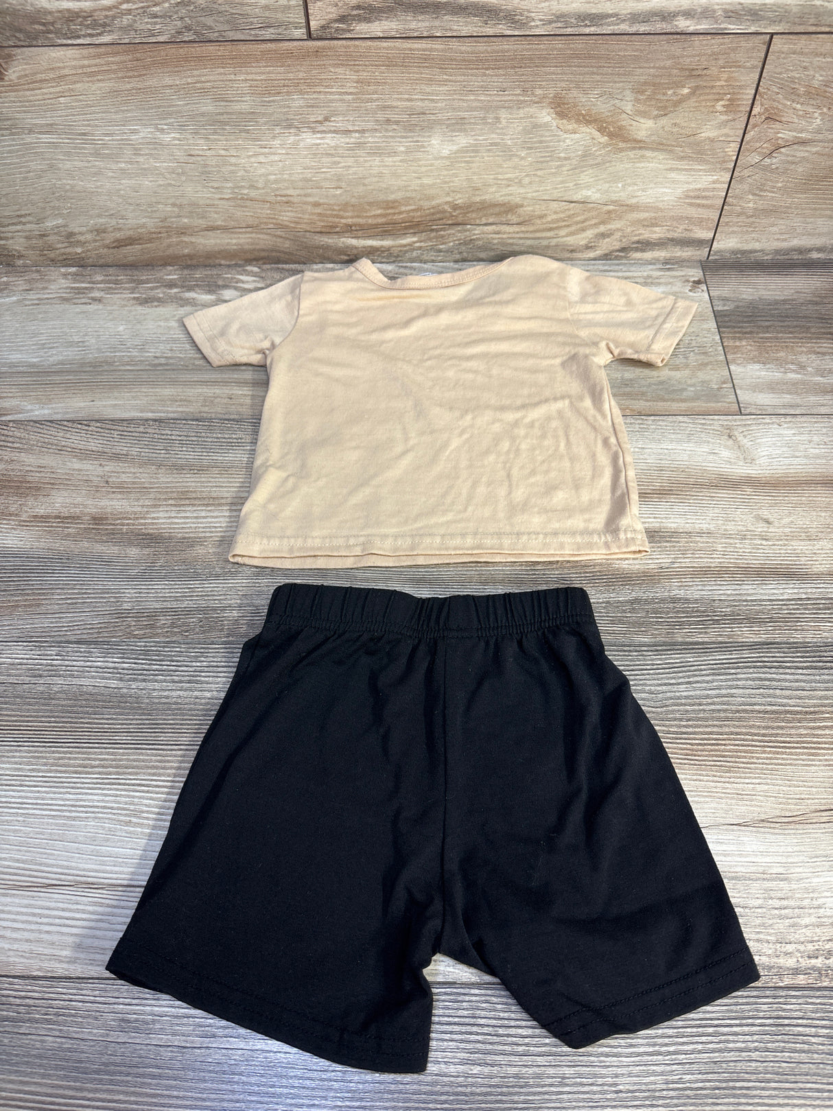 Shein 2pc Tiger Shirt & Shorts Set Beige sz 9-12m