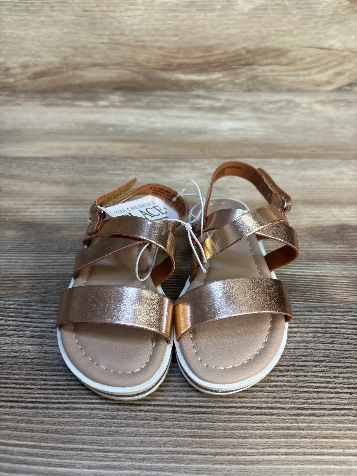 NEW Children's Place Platform Sandals Rose Gold sz 6c