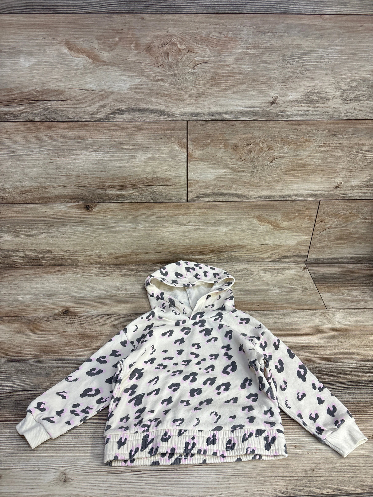 Grayson Mini Leopard Print Pull Over Sweater Off-White sz 2T