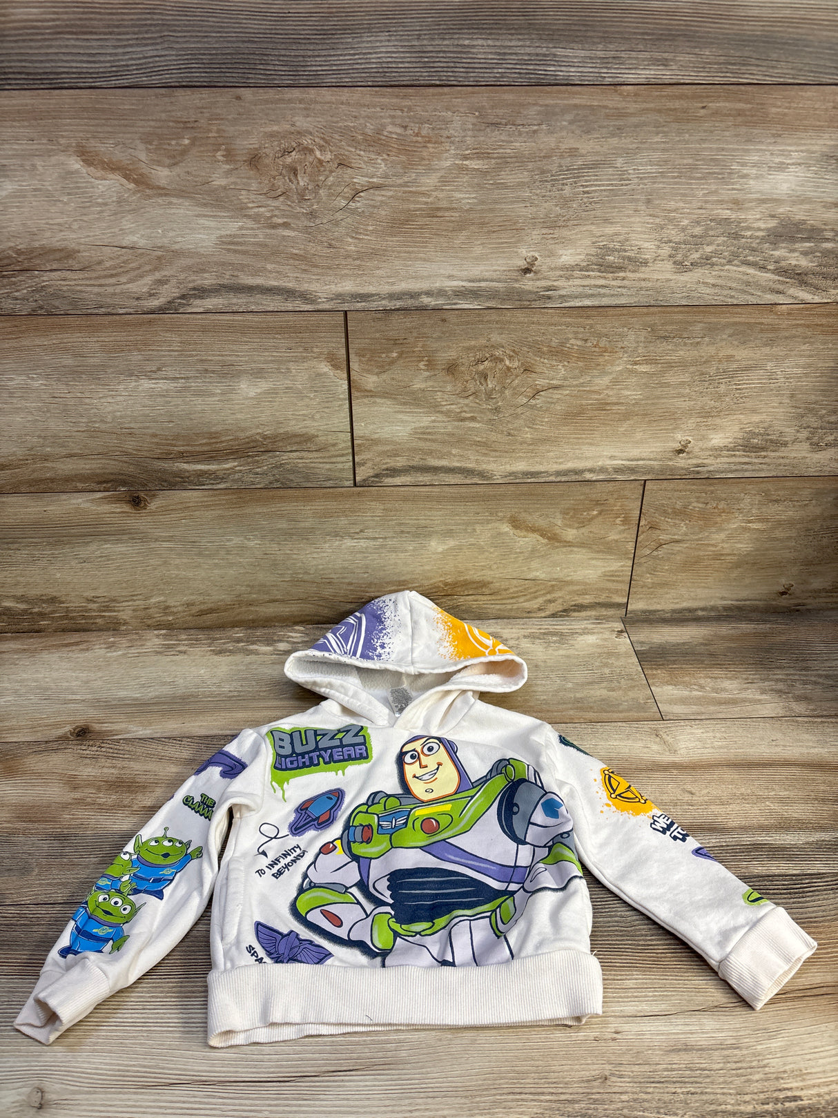 Disney Pixar Toy Story Pullover Hoodie Ivory sz 3T