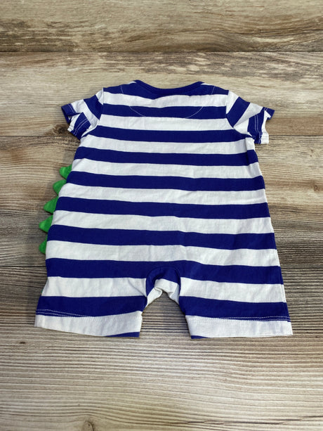 Baby Boden Gator Striped Romper Blue sz 0-3m - Me n Mommy To Be