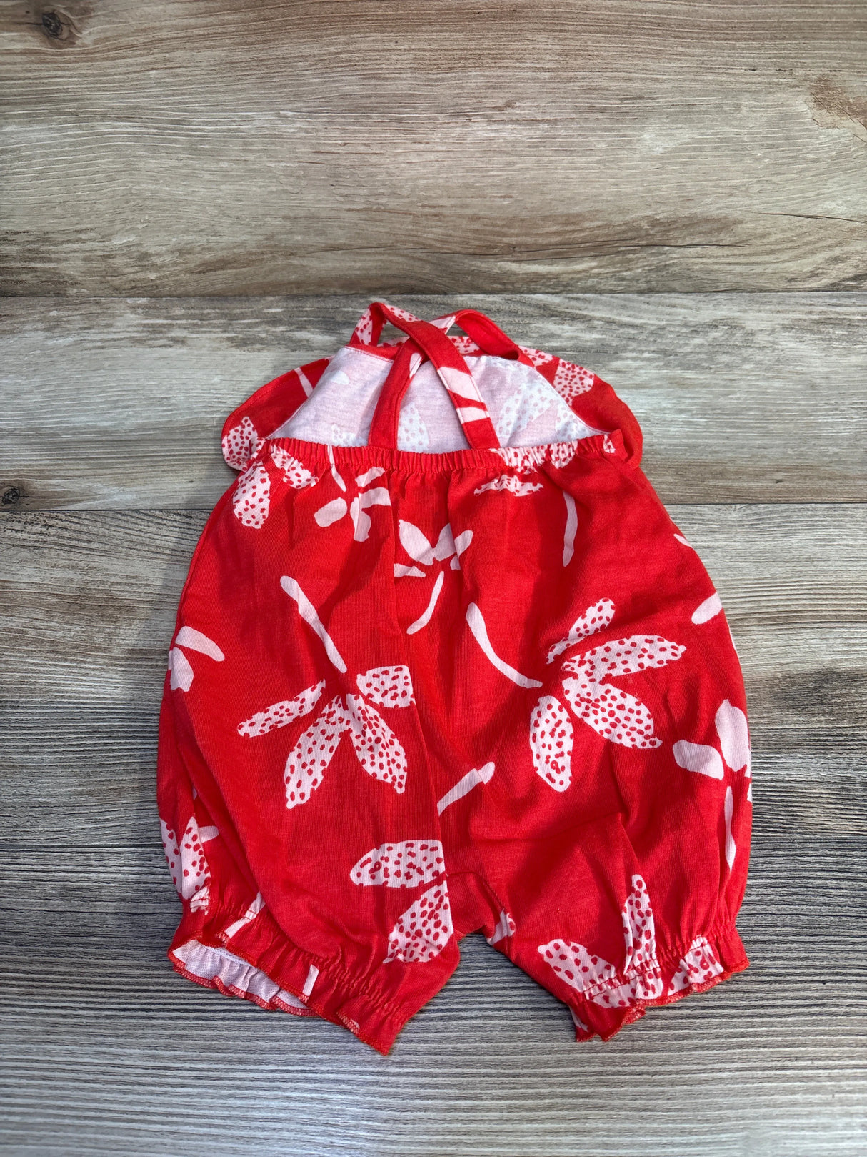 Just One You Floral Shortie Romper Red sz 6m - Me n Mommy To Be