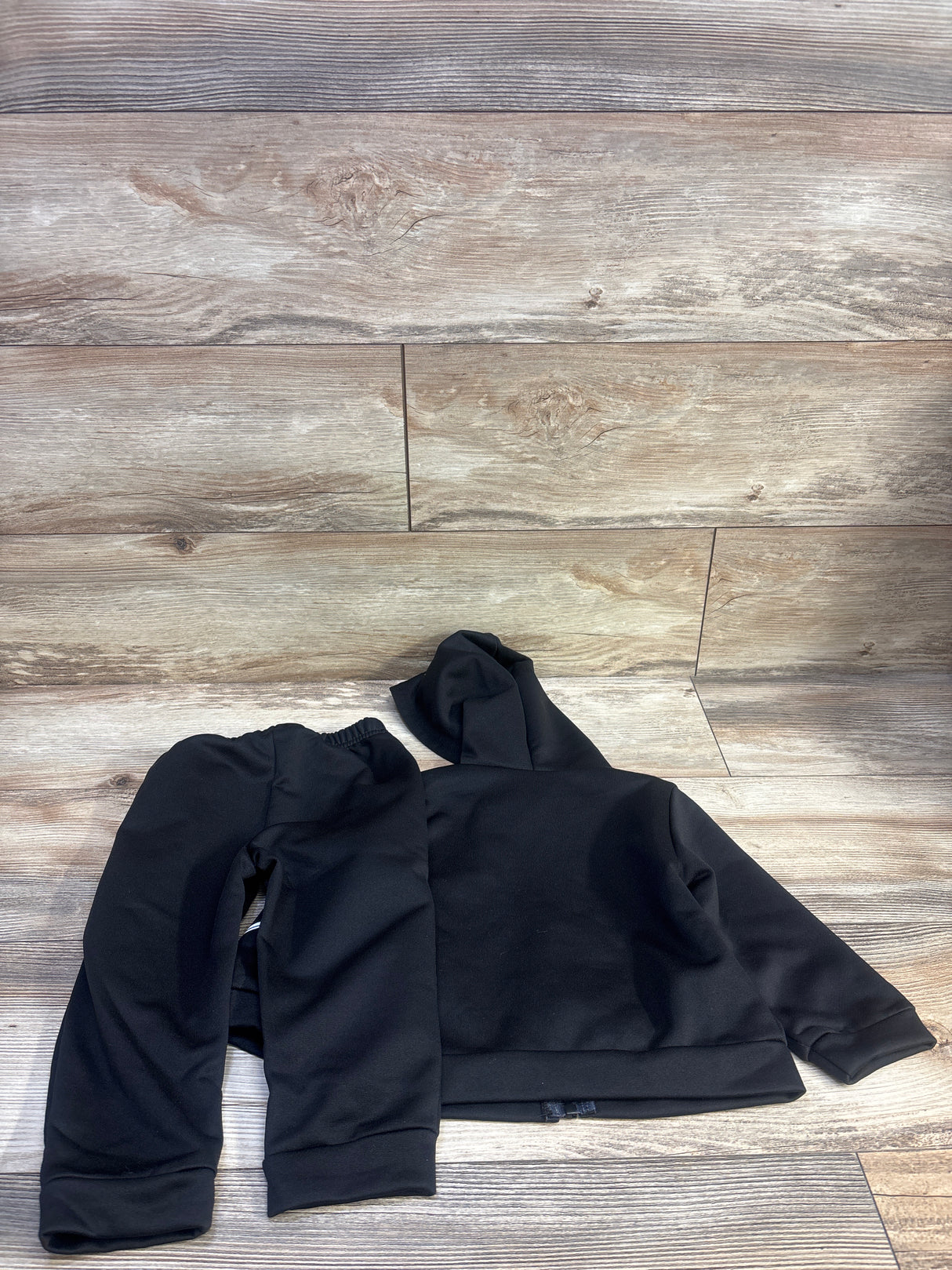 Shein 2pc Zip-Up Jacket & Pants Set Black sz 18-24m
