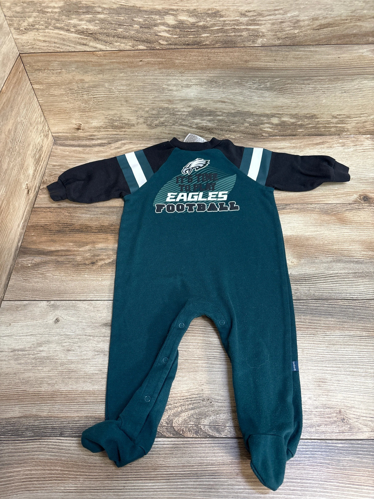 NFL x Gerber Philadelphia Eagles Footed Coverall Green 6-9m