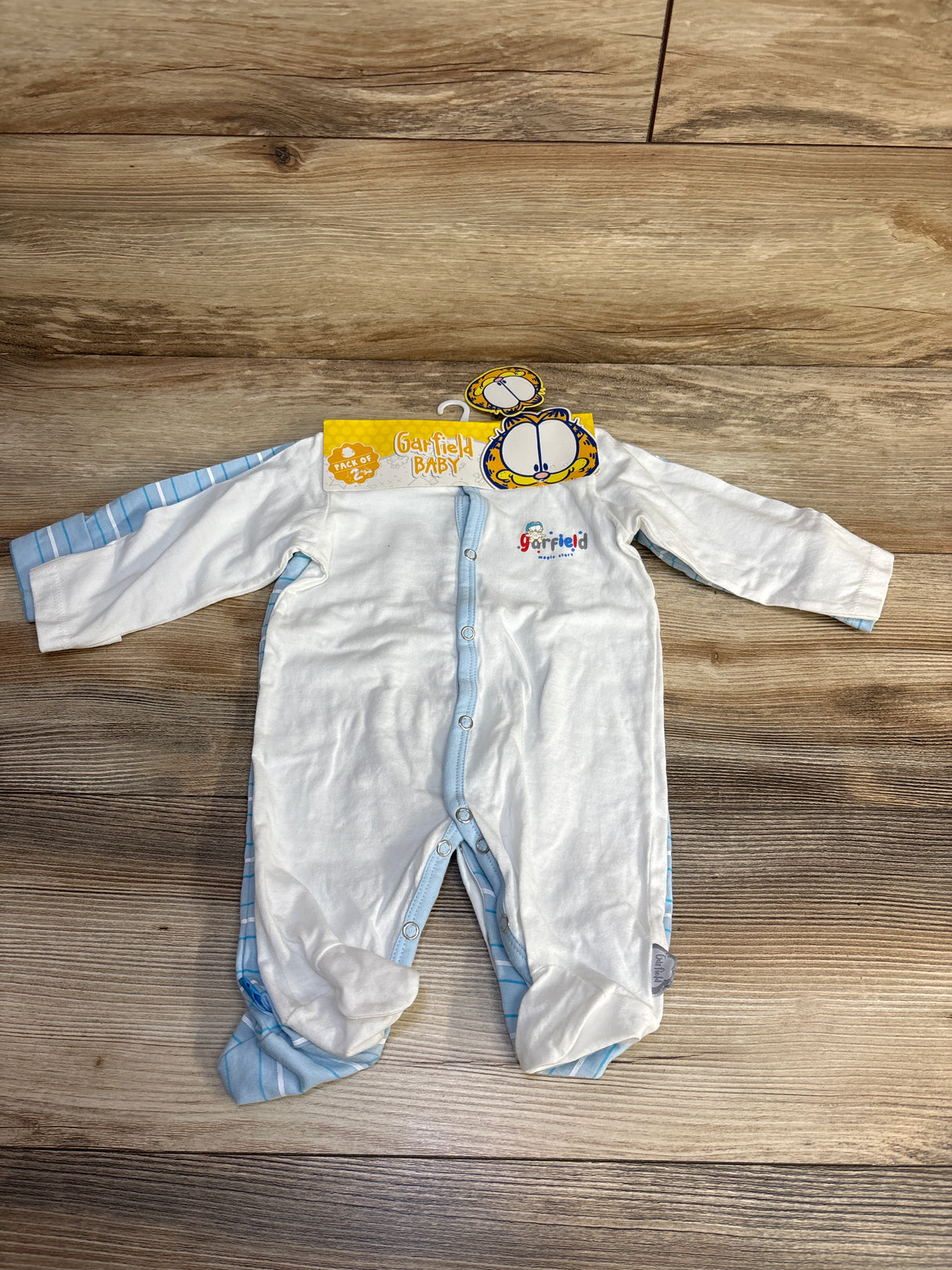 Garfield Baby 2pk Coverall White sz 3-6m