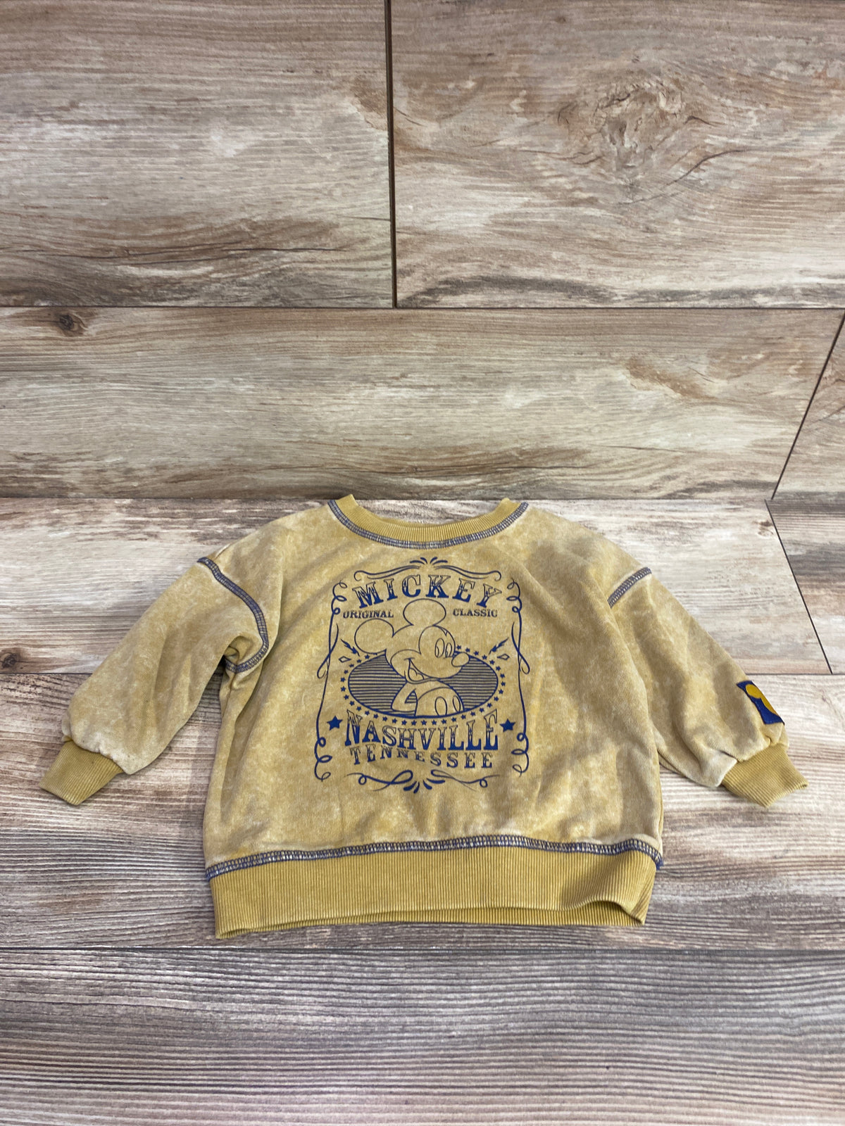Disney Junior Mickey Mouse Nashville Tennessee Sweatshirt Tan sz 18m