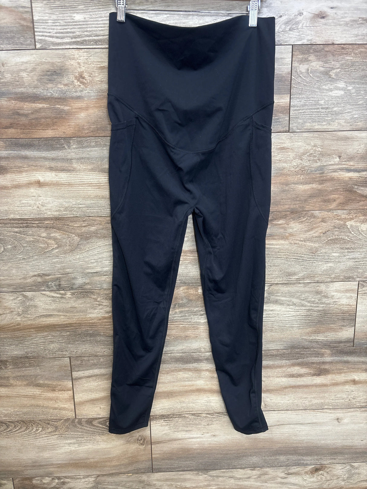 BabyBub High Waist Pocket Maternity Leggings Black sz XL