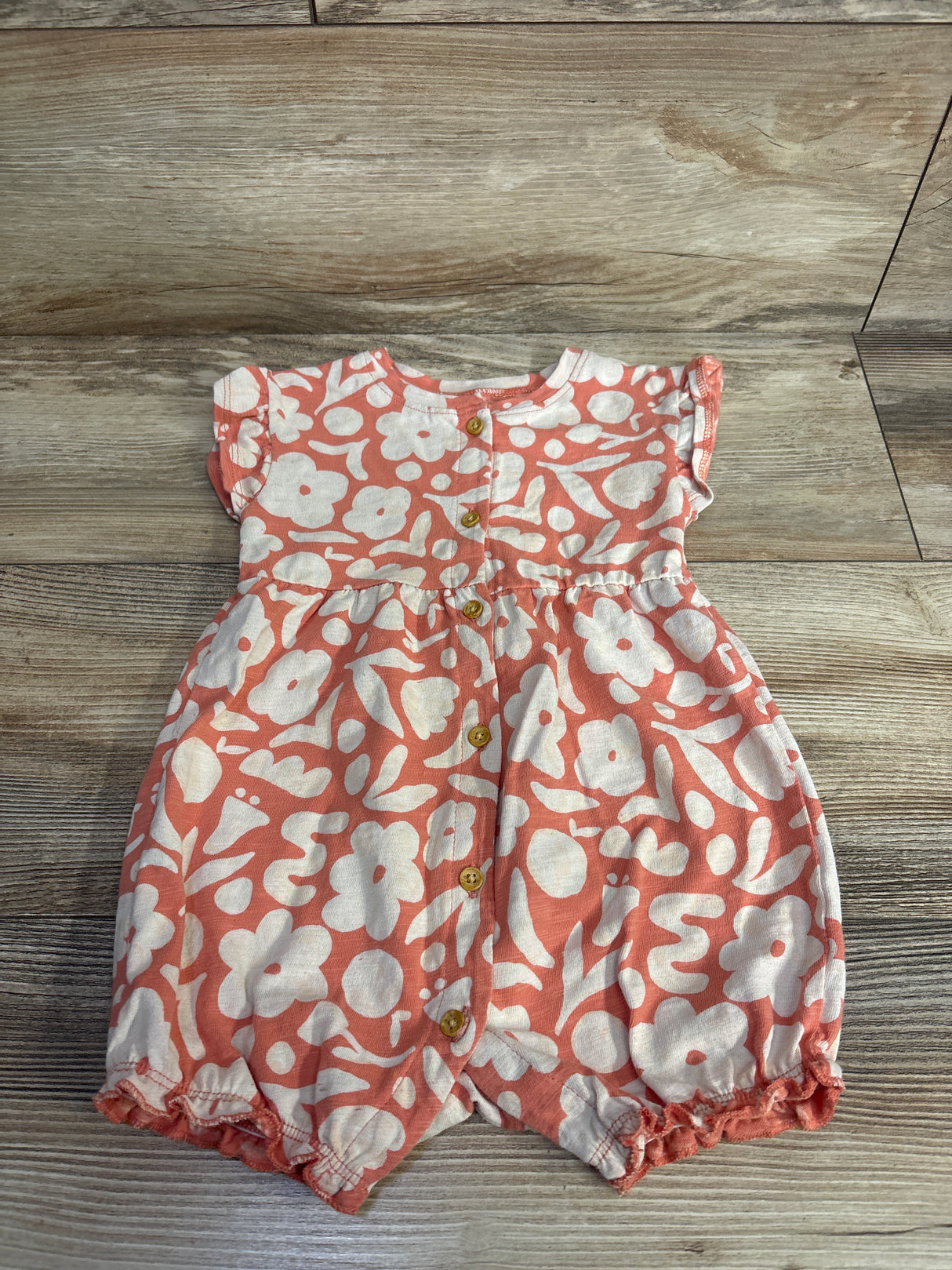 Little Co Floral Shortie Romper Pink sz 18m