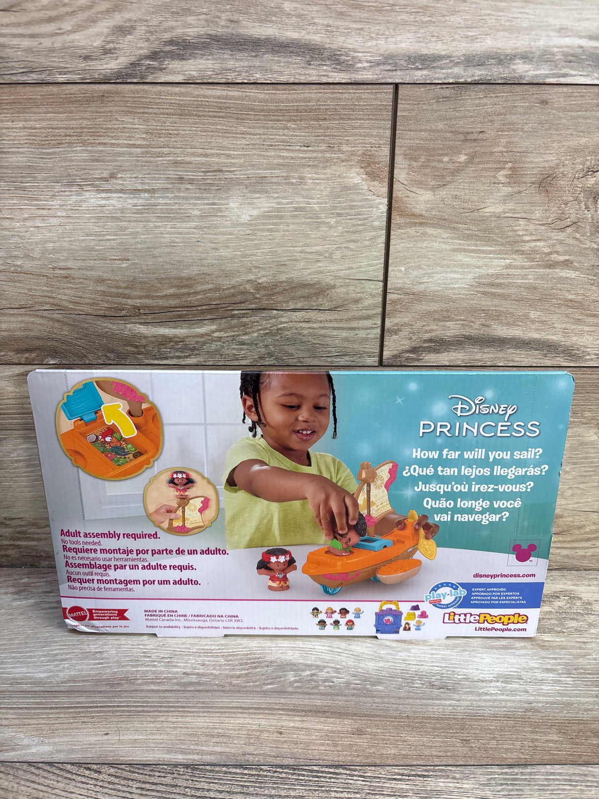 NEW Fisher Price Little People Disney Moana & Maui's Canoe