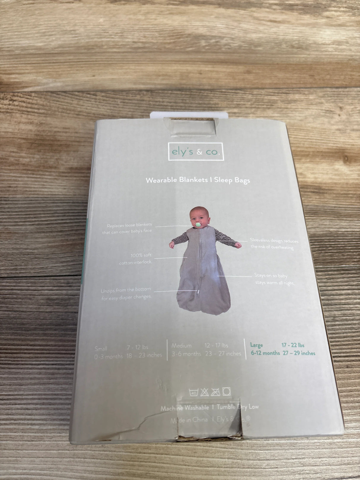 NEW Ely's & Co 2pk Wearable Blanket/Sleepsack Star Print sz 6-12m