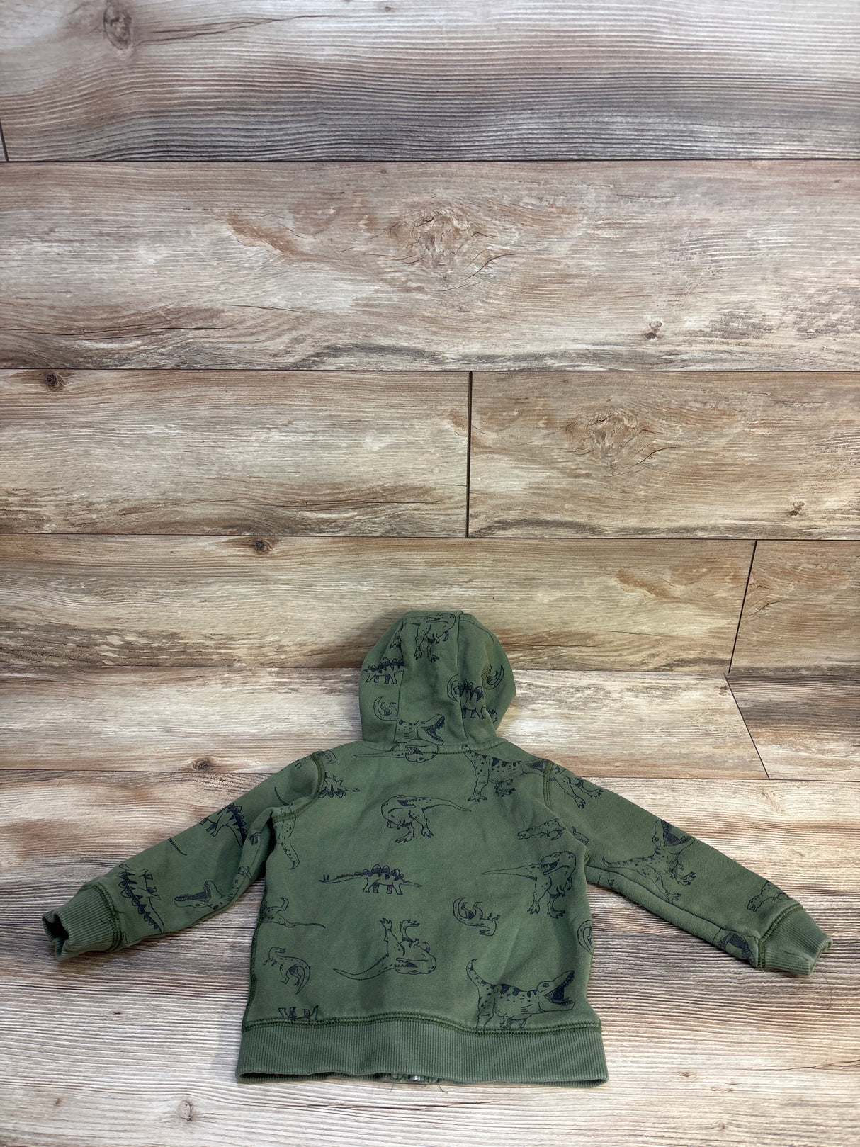 Carter's Full Zip Dinosaur Jacket Green sz 24m