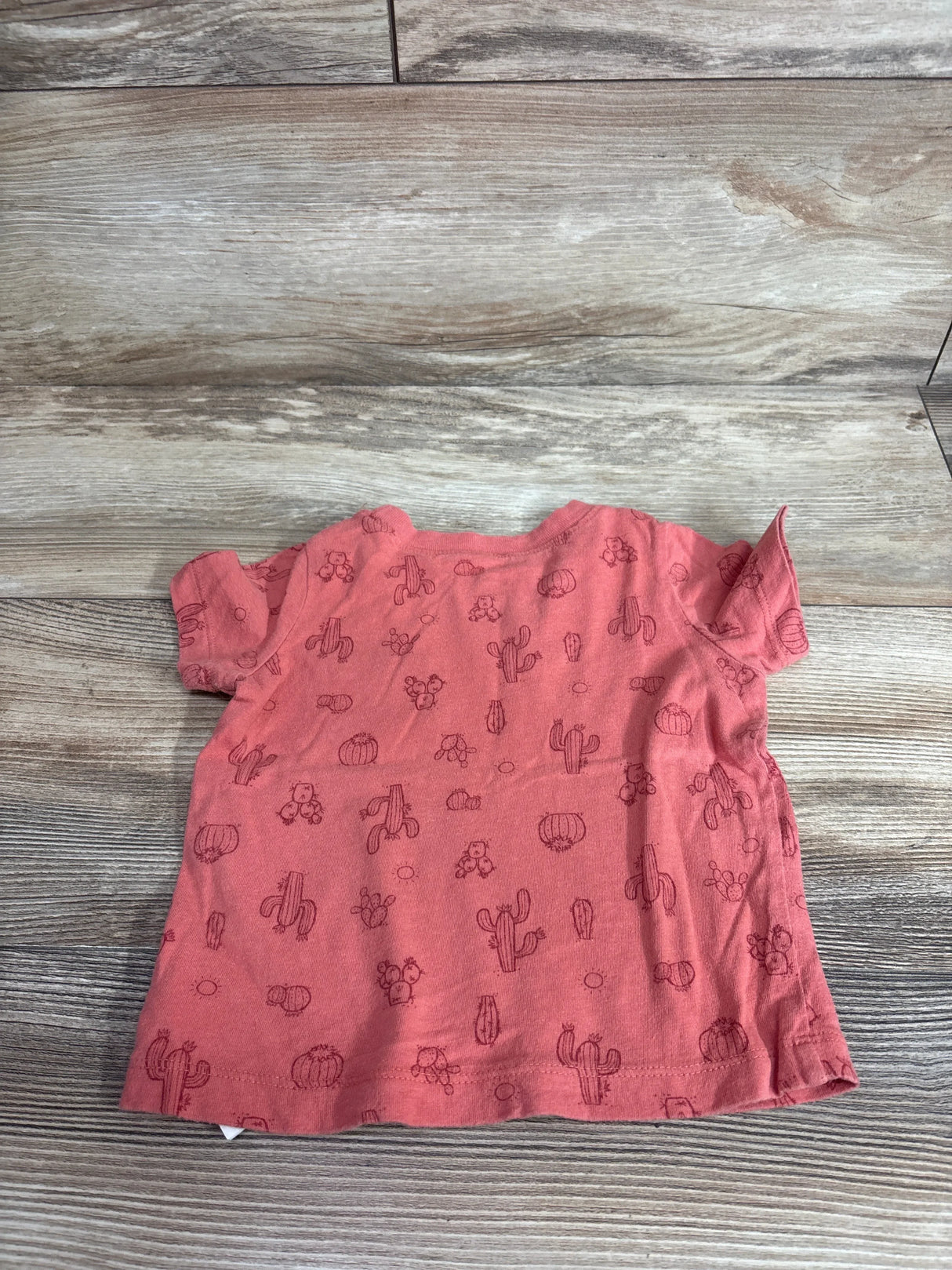 Baby Gap Cactus Print Pocket Shirt Red sz 12-18m