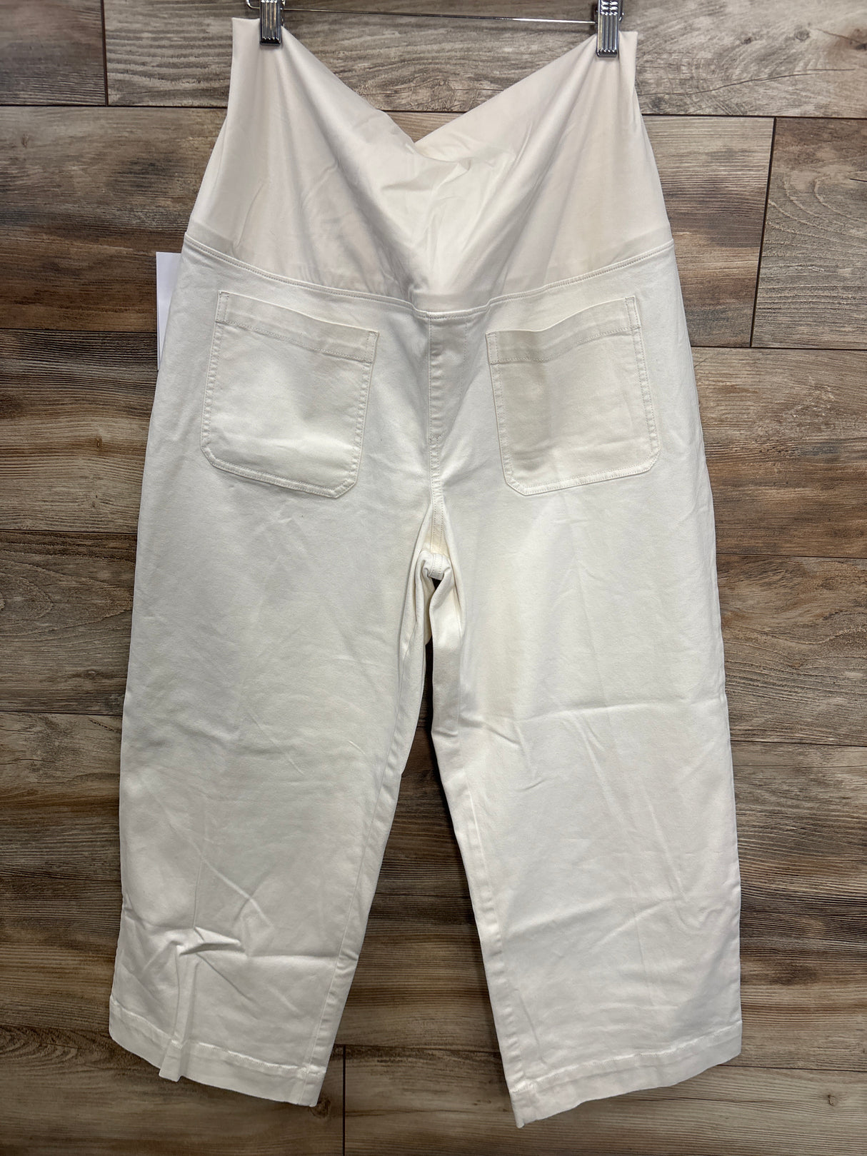 NEW Isabel Maternity Full Panel Pants Ivory sz XL